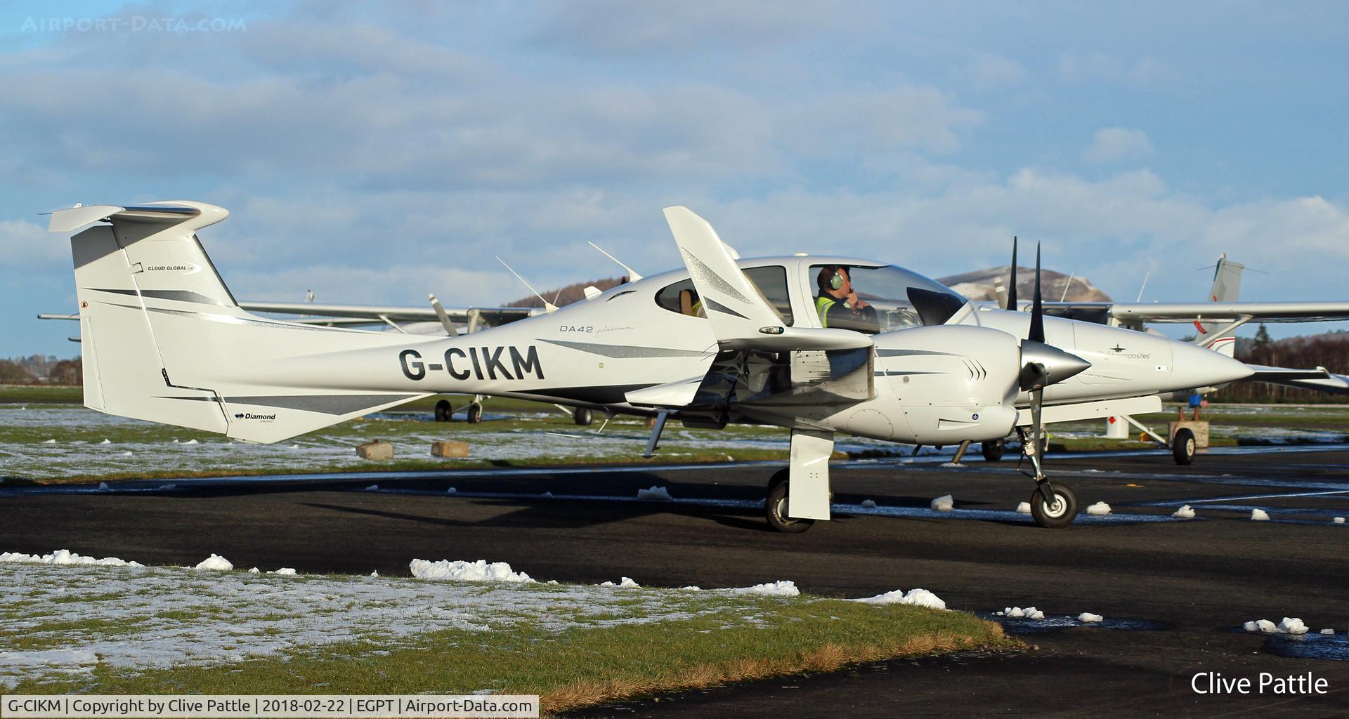 G-CIKM, 2008 Diamond DA-42 Twin Star C/N 42.367, At Perth EGPT