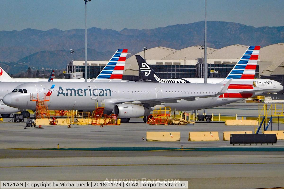 N121AN, 2014 Airbus A321-231 C/N 6238, At LAX