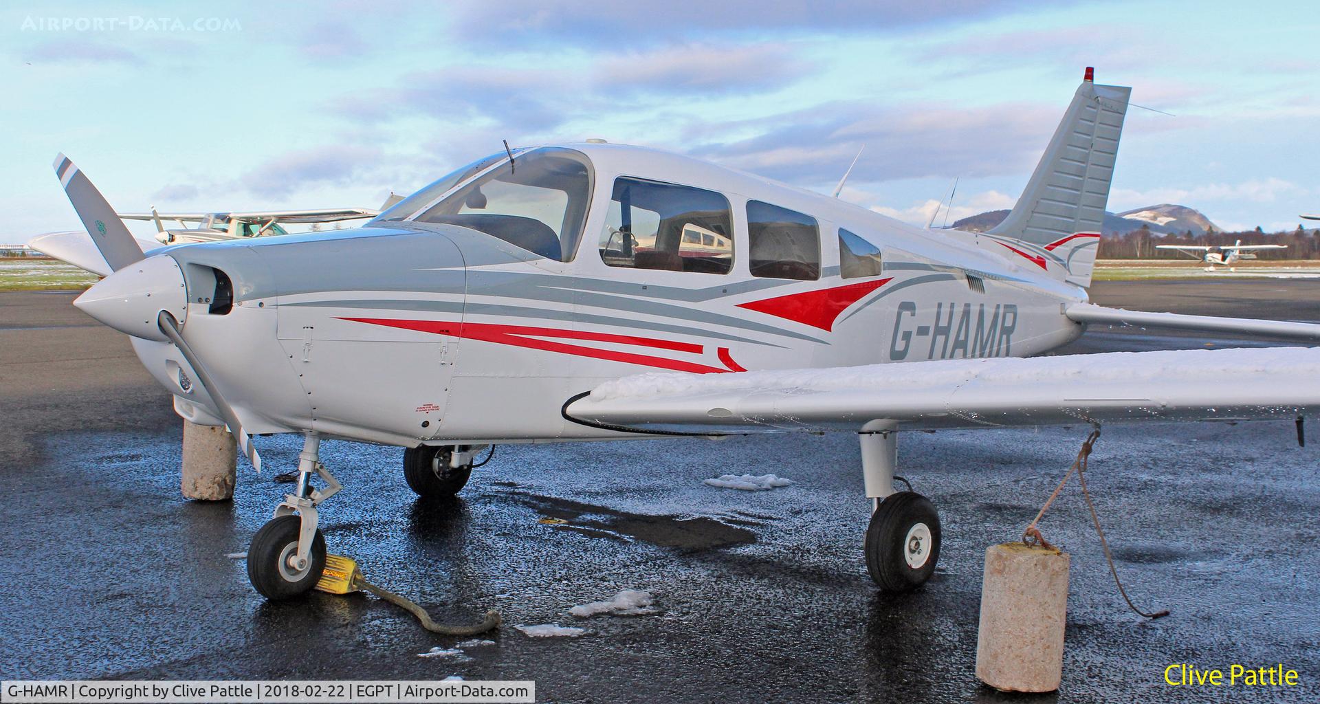 G-HAMR, 1984 Piper PA-28-161 C/N 28-8416077, On the ramp at Perth EGPT