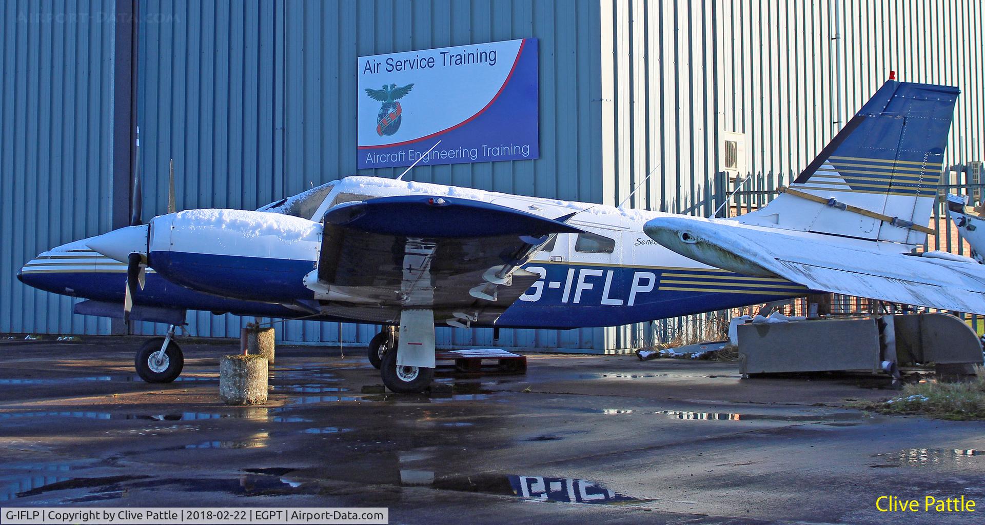 G-IFLP, 1980 Piper PA-34-200T Seneca C/N 34-8070029, At Perth EGPT