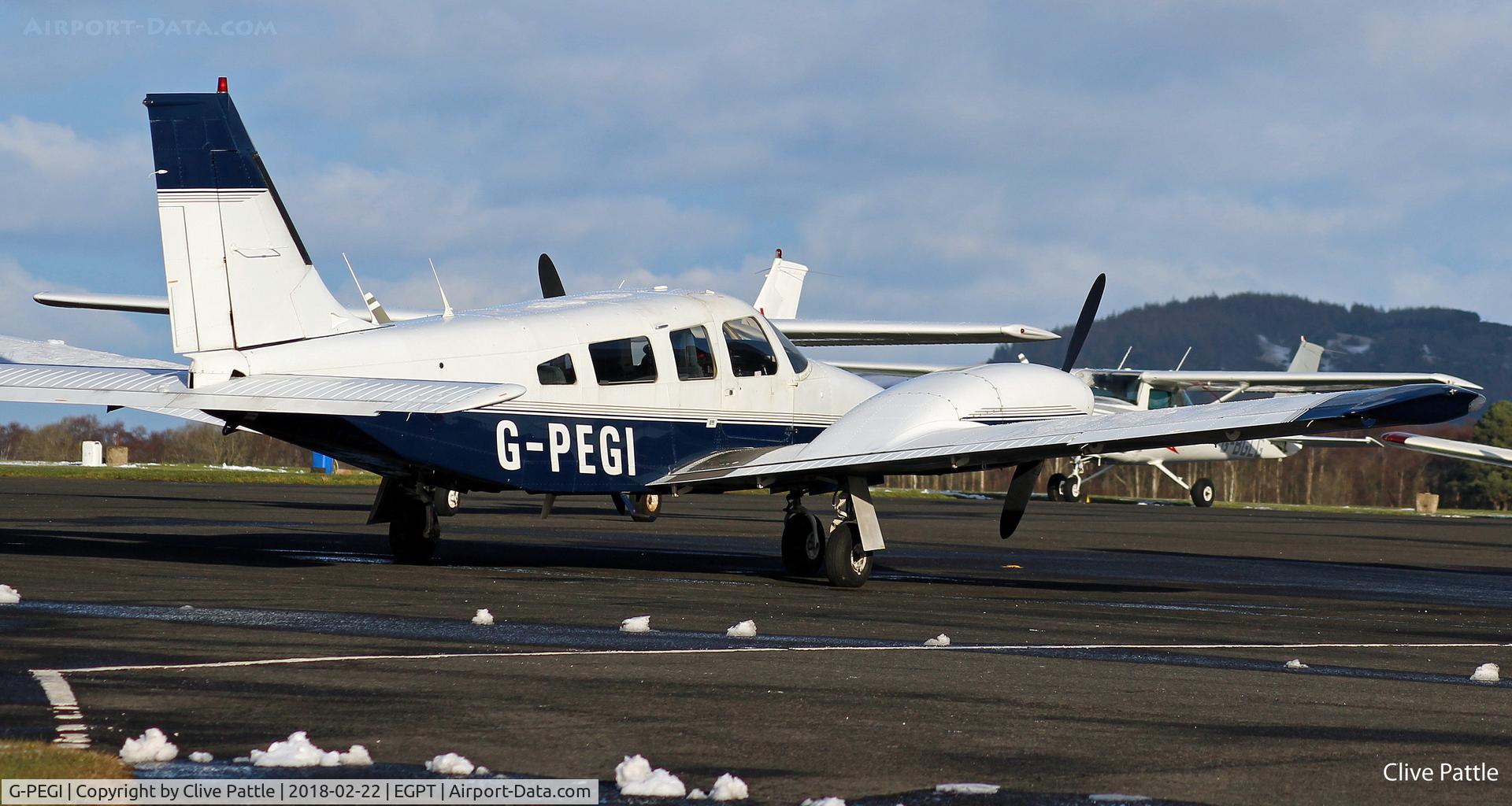 G-PEGI, 1979 Piper PA-34-200T Seneca II C/N 34-7970339, At Perth EGPT