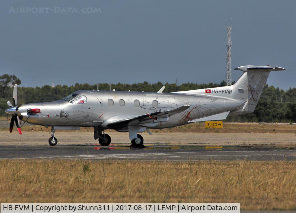 HB-FVM, 2011 Pilatus PC-12/47E C/N 1291, Parked at the Airport...