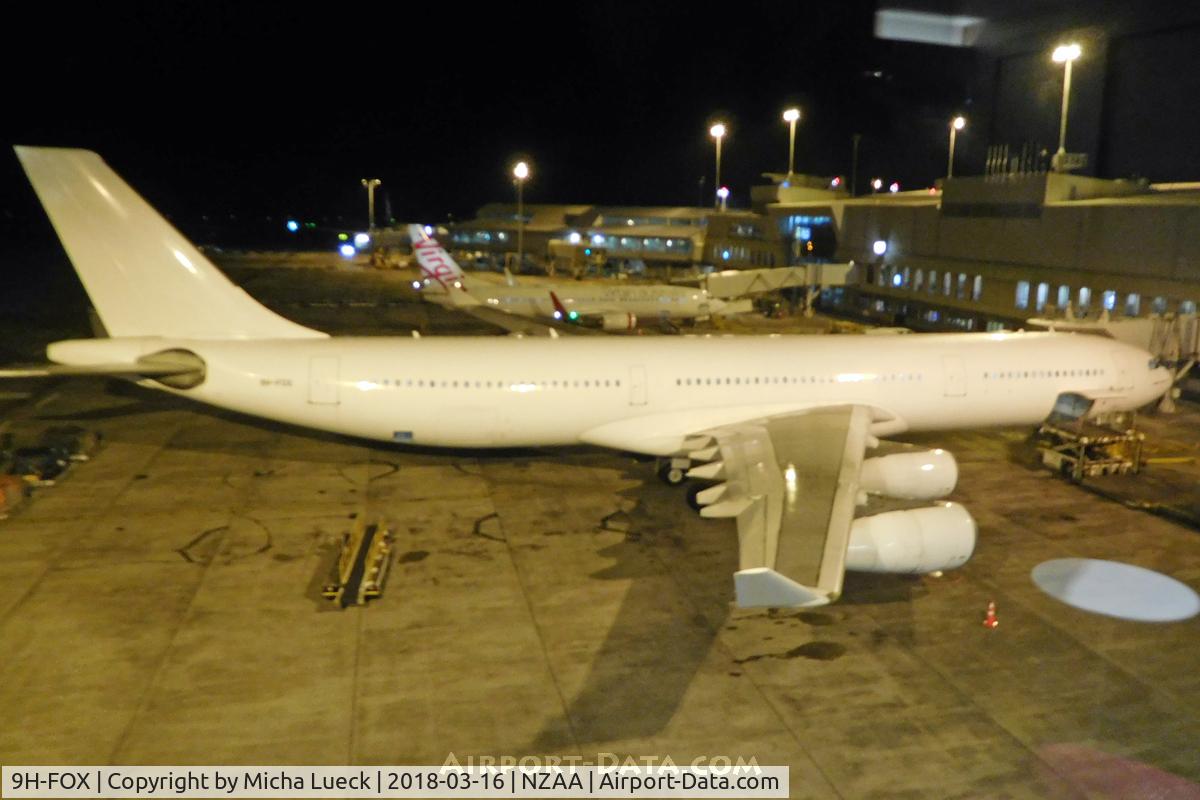 9H-FOX, 1997 Airbus A340-313 C/N 185, Air NZ chartered this HiFly A340-300 (and 9H-SUN) for a few months to cover for the B787-9 aircraft that were grounded due to RR engine issues.