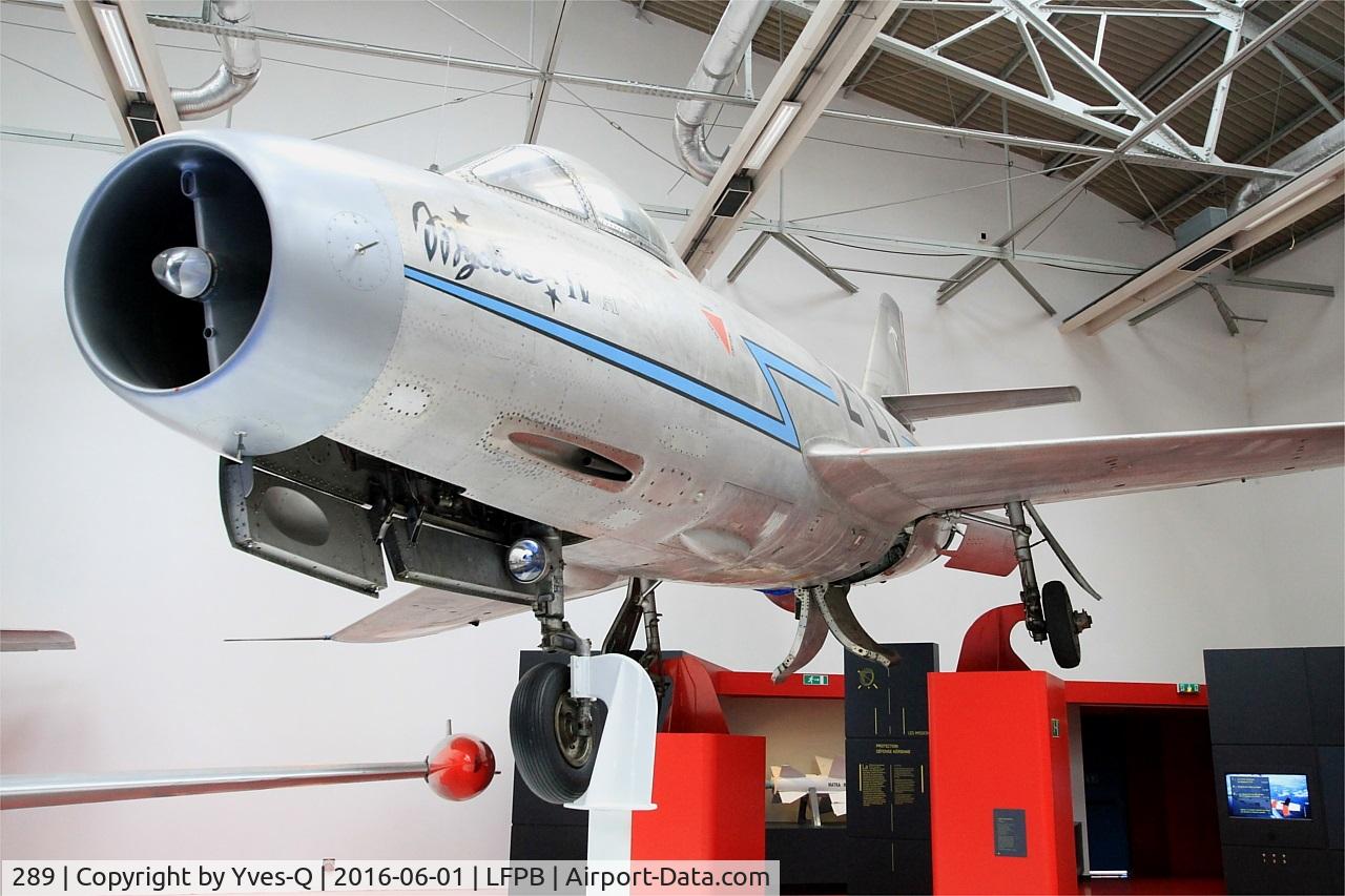 289, Dassault MD-454 Mystere IVA C/N 105, Dassault MD-454 Mystere IVA, Air & Space Museum Paris-Le Bourget Airport (LFPB-LBG)