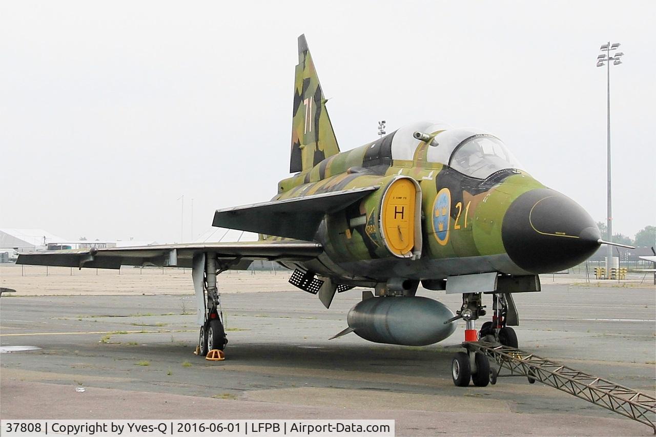 37808, Saab SK37 Viggen C/N 37808, Saab SK37 Viggen, Exibited at Air & Space Museum Paris-Le Bourget (LFPB)