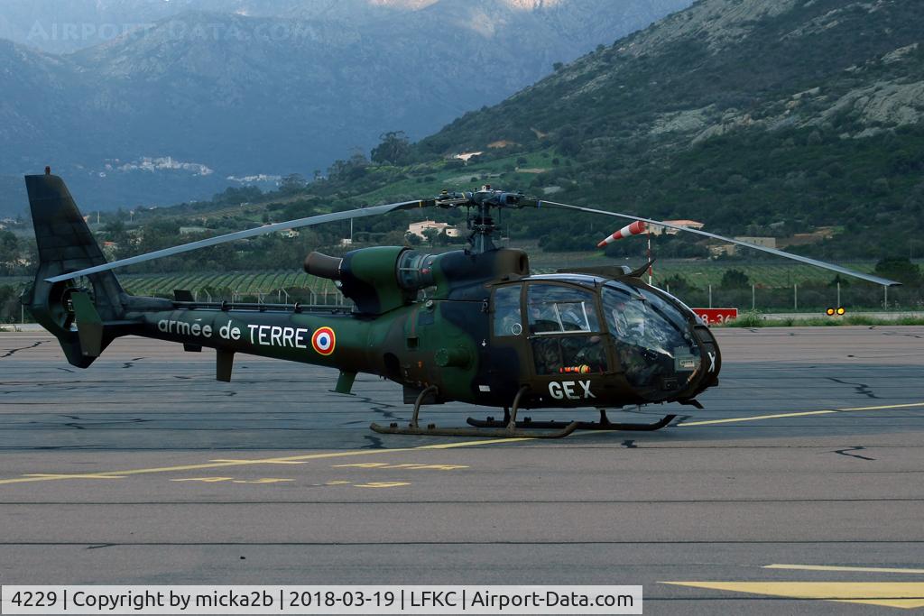 4229, Aerospatiale SA-342L-1 Gazelle C/N 2229, Parked