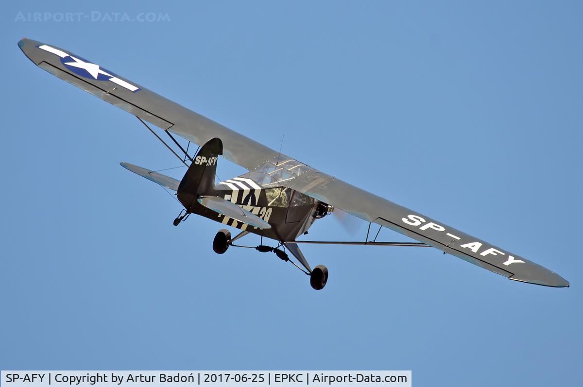SP-AFY, Piper L-4H Grasshopper (J3C-65D) C/N 12185, Poland Aviation Museum - Air Schow
