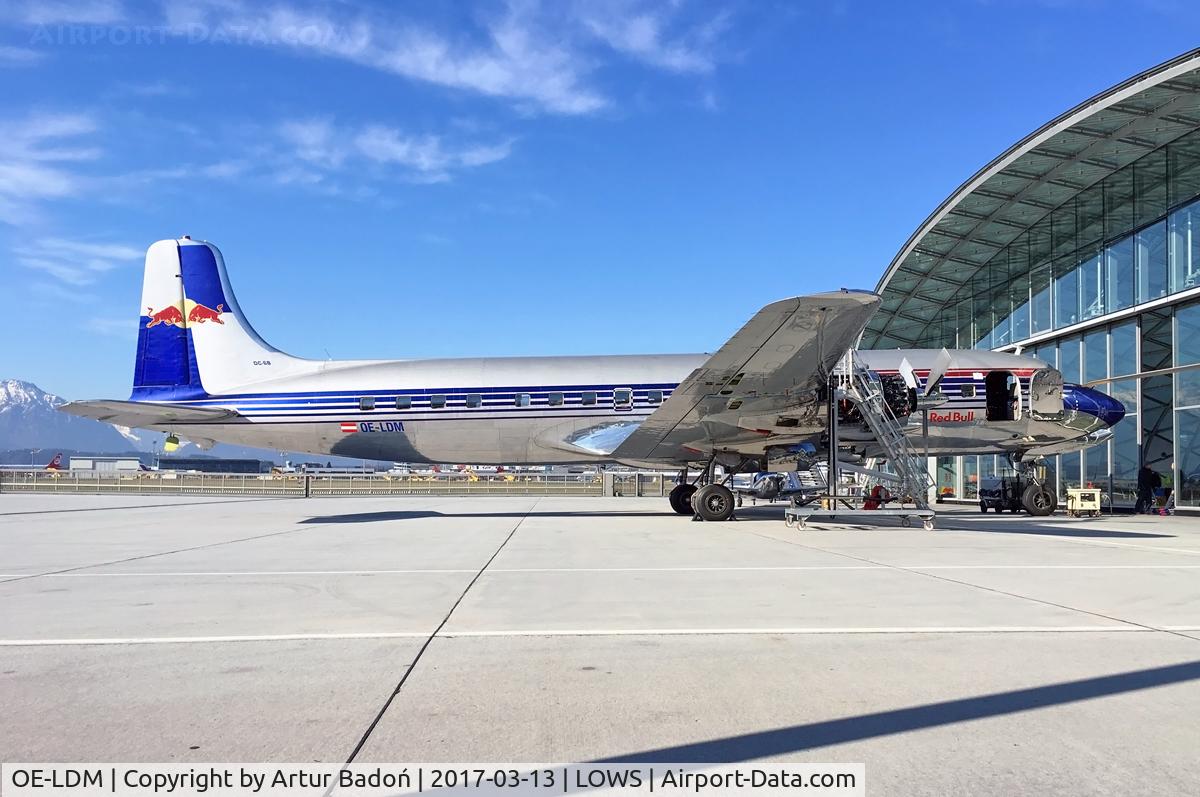 OE-LDM, 1958 Douglas DC-6B C/N 45563, Red Bull
