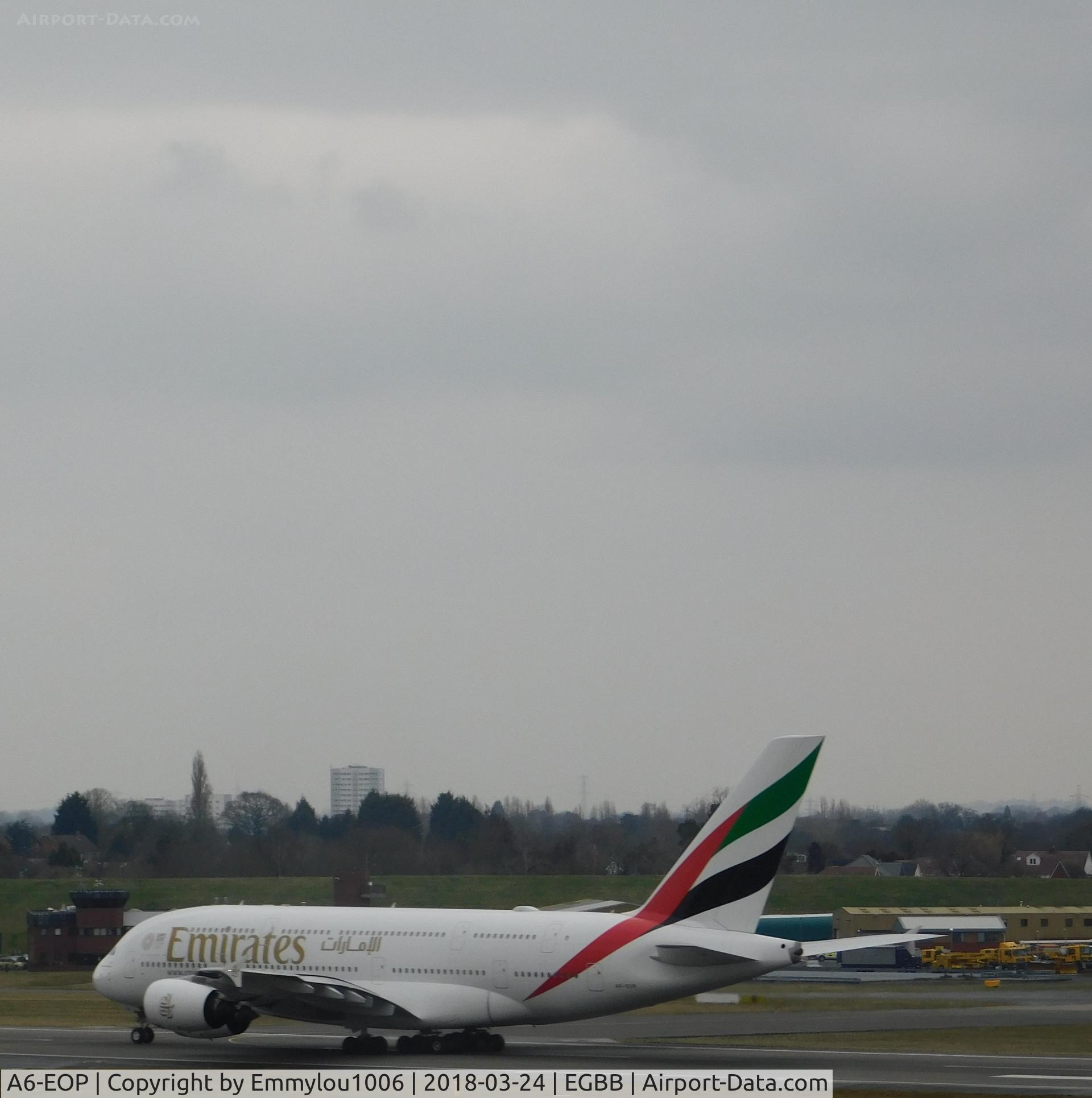A6-EOP, 2015 Airbus A380-861 C/N 200, from free port car park