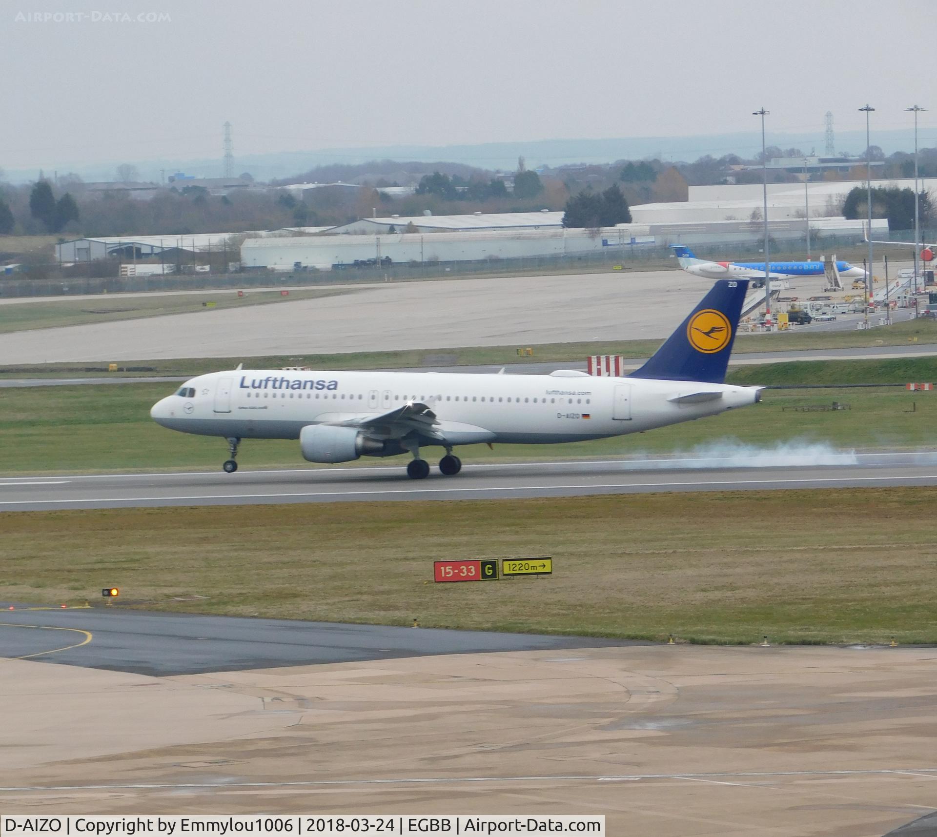 D-AIZO, 2012 Airbus A320-214 C/N 5441, from freeport car park