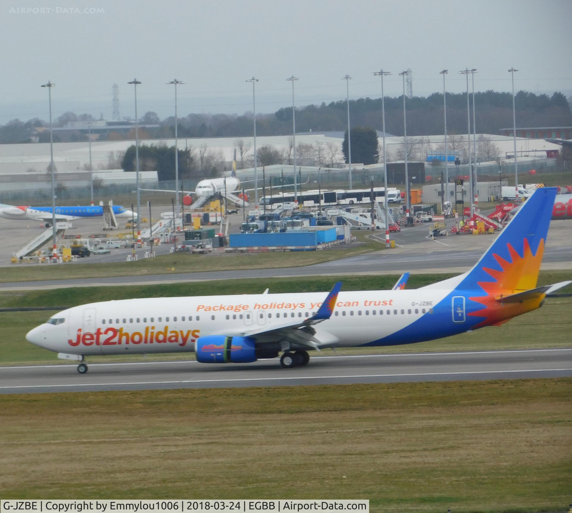 G-JZBE, 2017 Boeing 737-8MG C/N 63161, from freeport car park