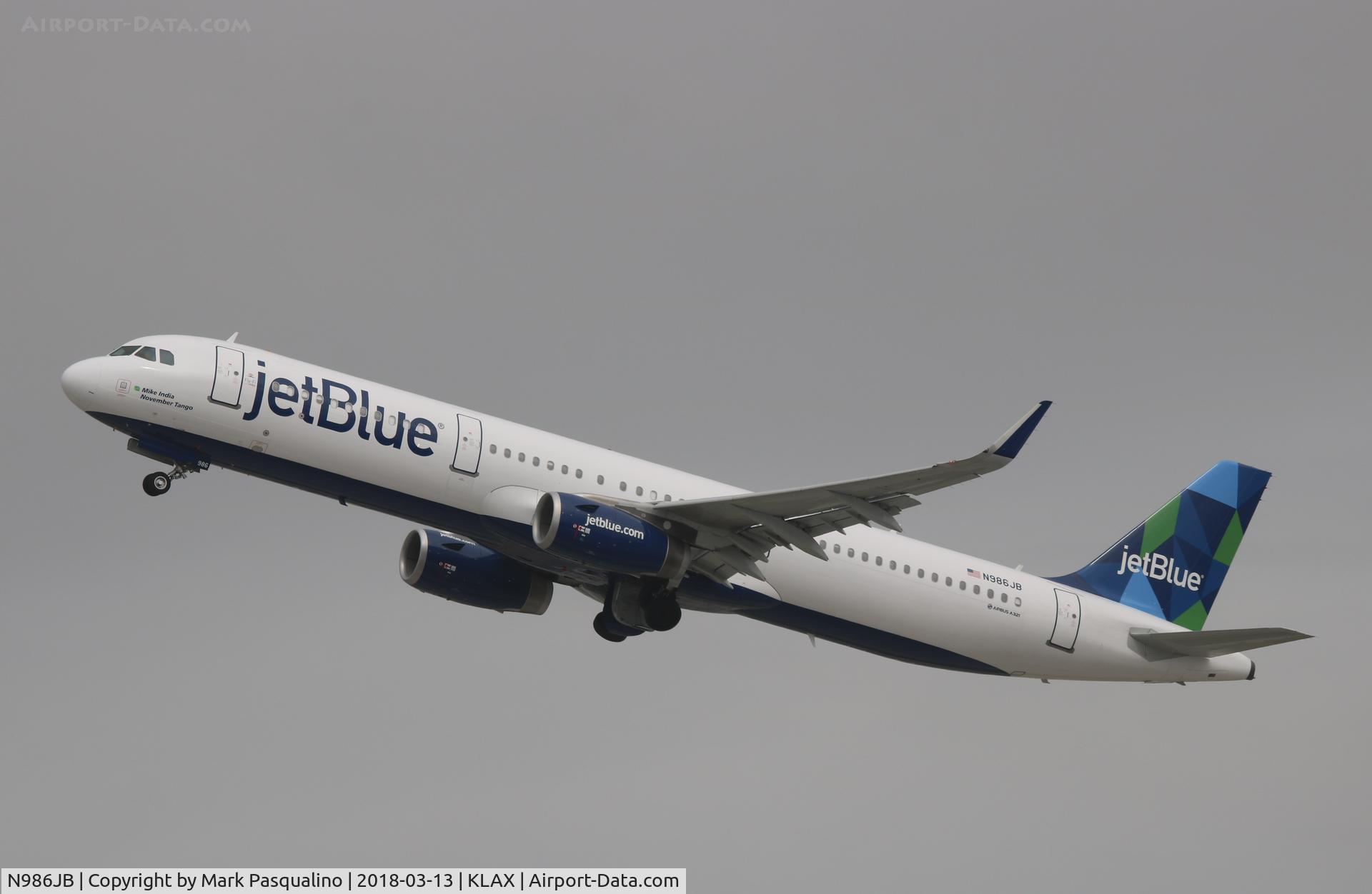 N986JB, 2017 Airbus A321-231 C/N 7907, Airbus A321-231