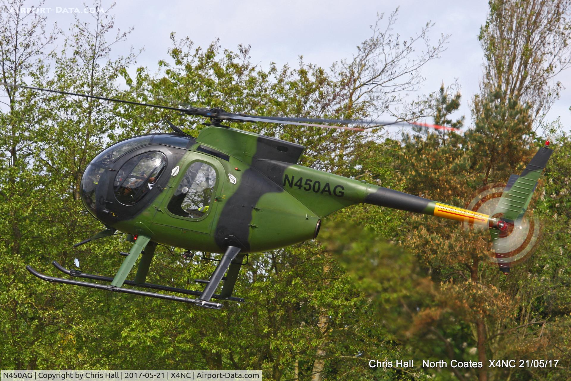 N450AG, 1971 MD Helicopters 369HM C/N 1090202M, North Coates Summer fly in