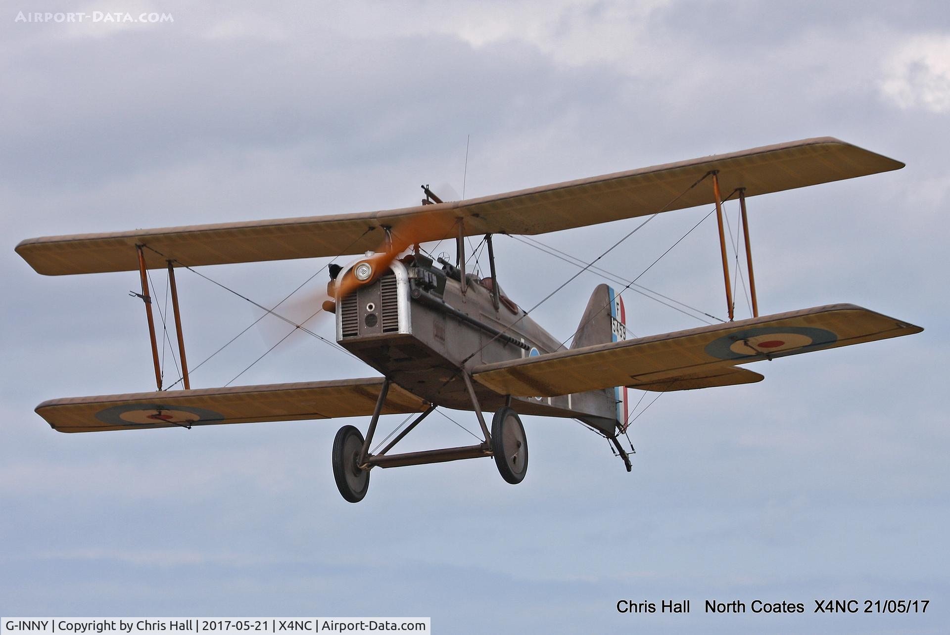 G-INNY, 1983 Royal Aircraft Factory SE-5A Replica C/N PFA 020-10439, North Coates Summer fly in
