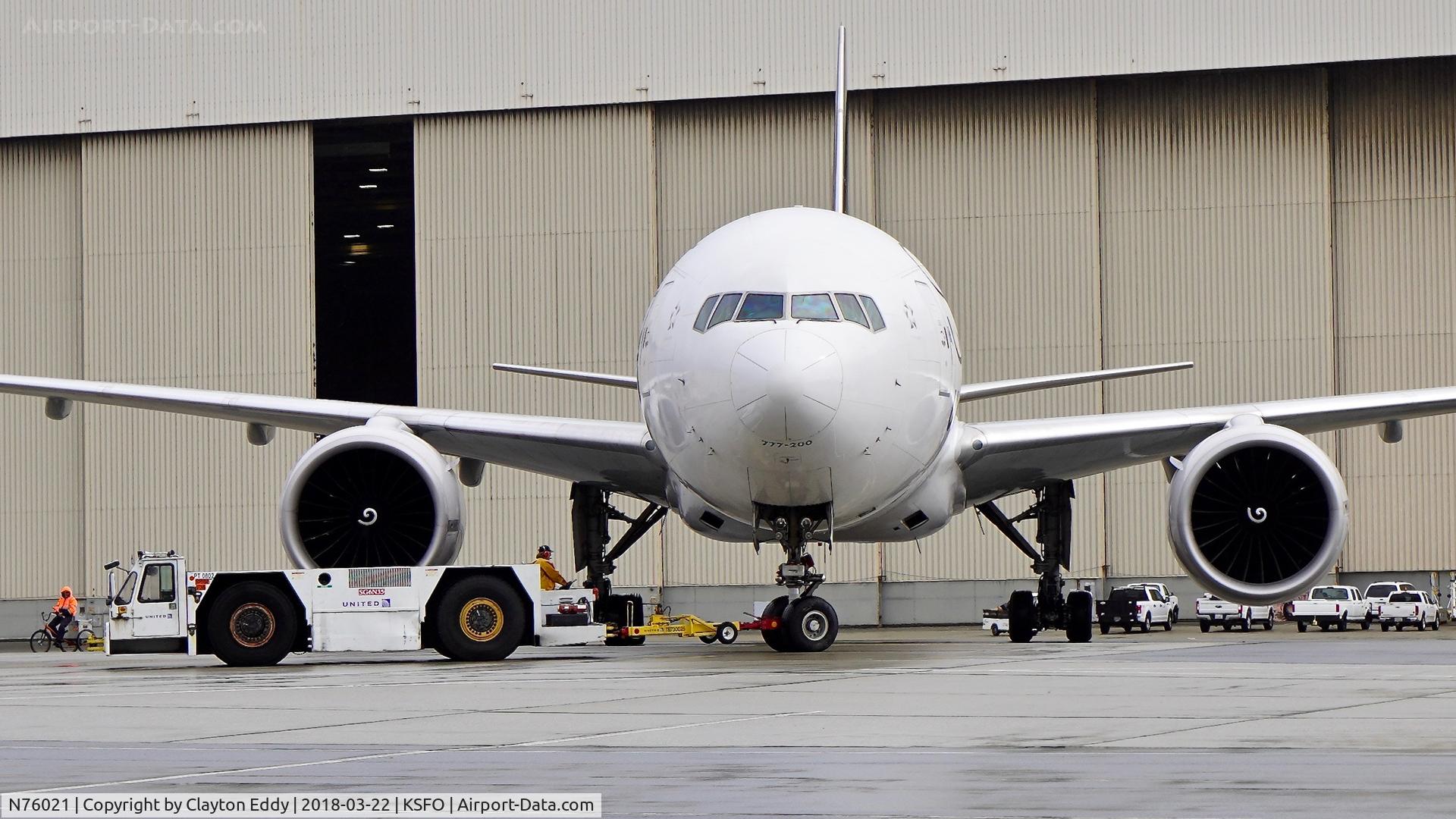 N76021, 2010 Boeing 777-224 C/N 39776, SFO 2018.