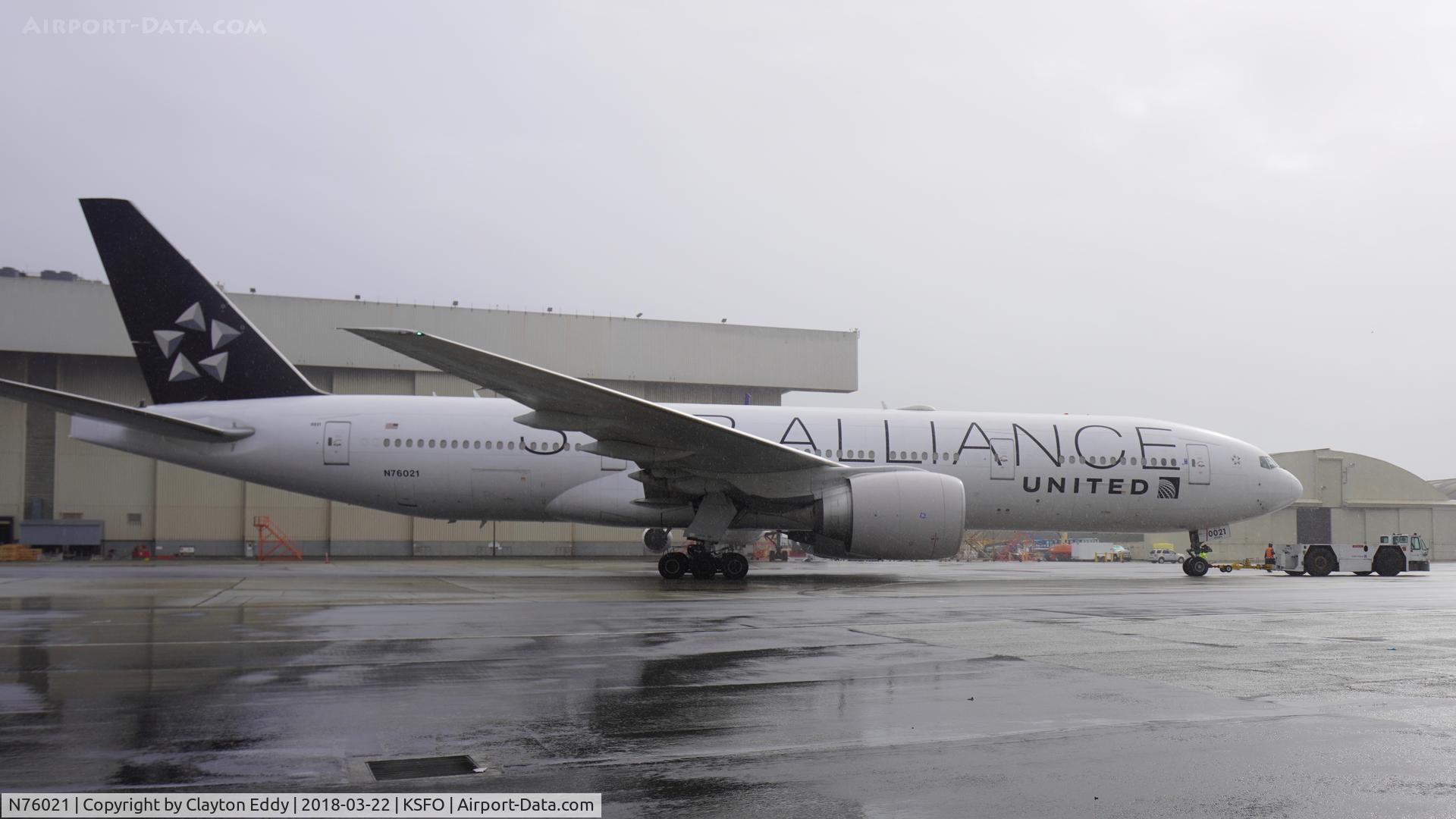 N76021, 2010 Boeing 777-224 C/N 39776, SFO 2018.