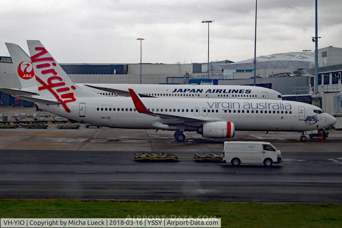VH-YIO, 2012 Boeing 737-8FE C/N 38714, At Mascot