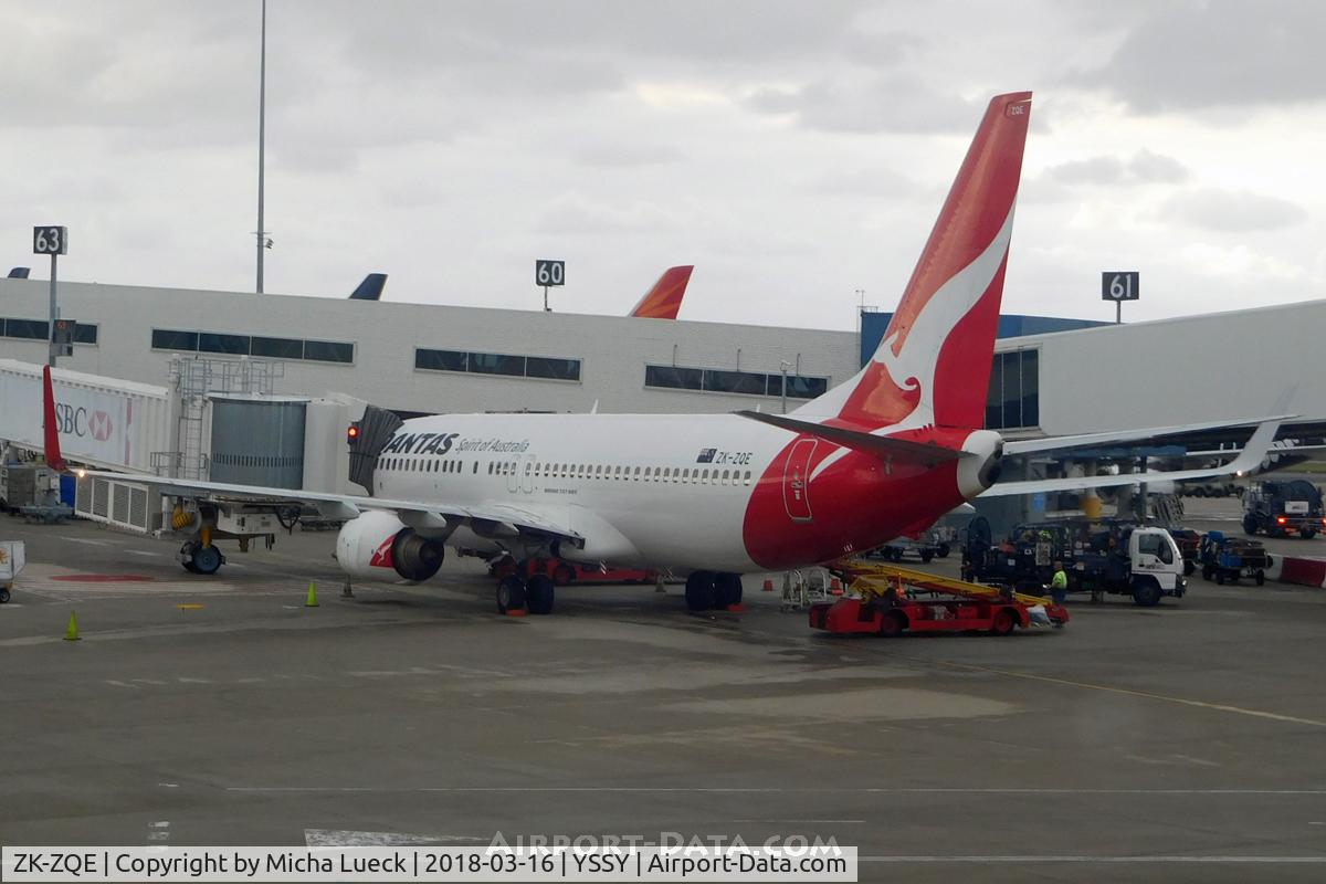 ZK-ZQE, 2011 Boeing 737-838 C/N 34185, At Mascot