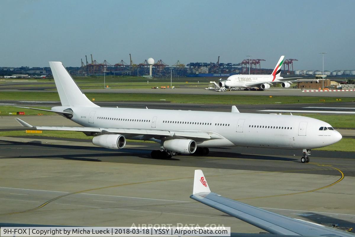 9H-FOX, 1997 Airbus A340-313 C/N 185, Air NZ chartered this HiFly A340-300 (and 9H-SUN) for a few months to cover for the B787-9 aircraft that were grounded due to RR engine issues.