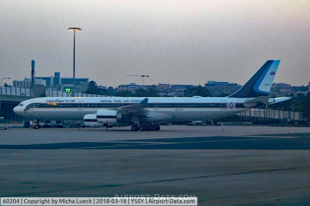 60204, 2005 Airbus A340-541 C/N 698, At Mascot