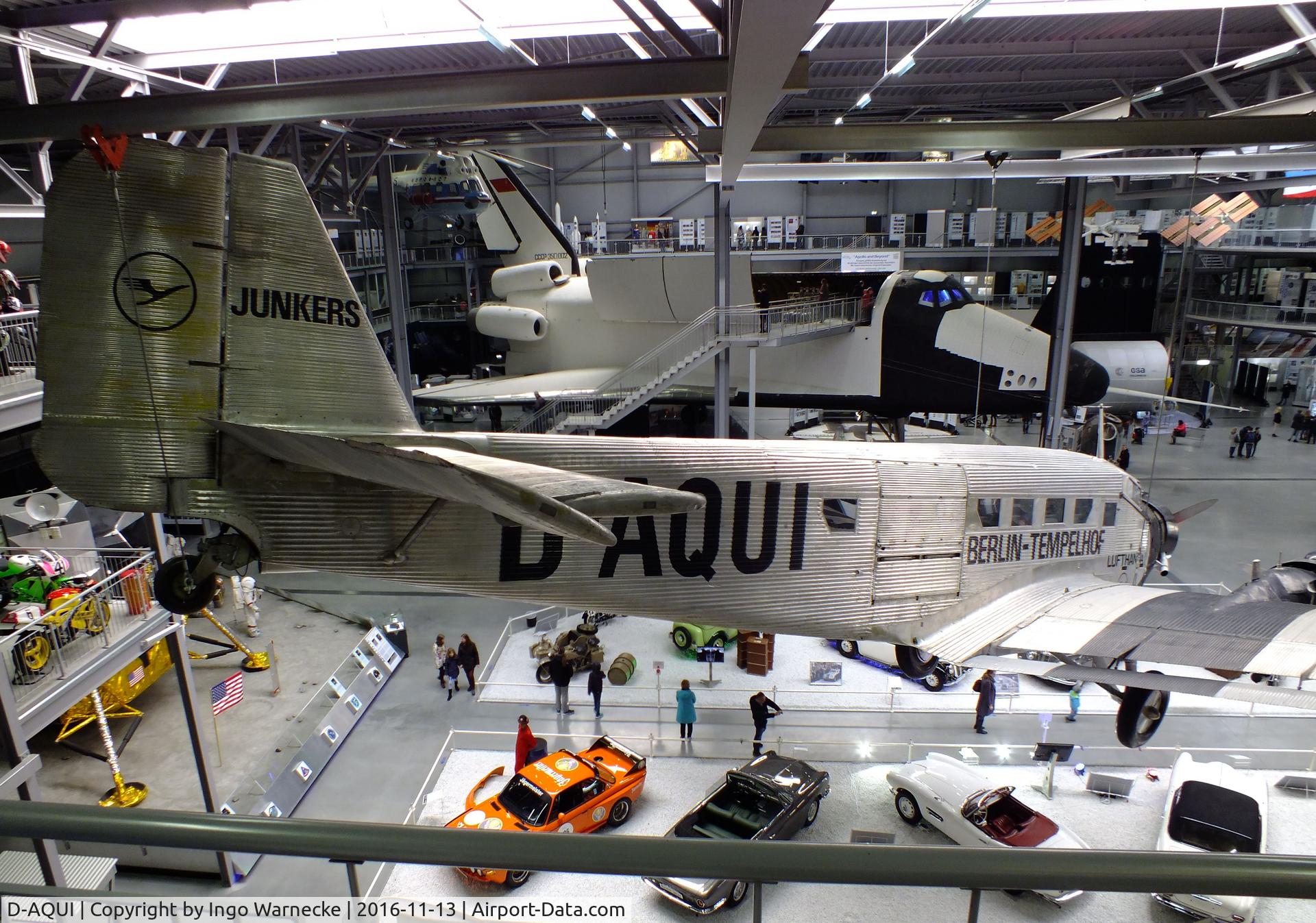 D-AQUI, Junkers (CASA) 352L (Ju-52) C/N 100, Junkers Ju 52/3m (CASA 352L) at the Technik-Museum, Speyer