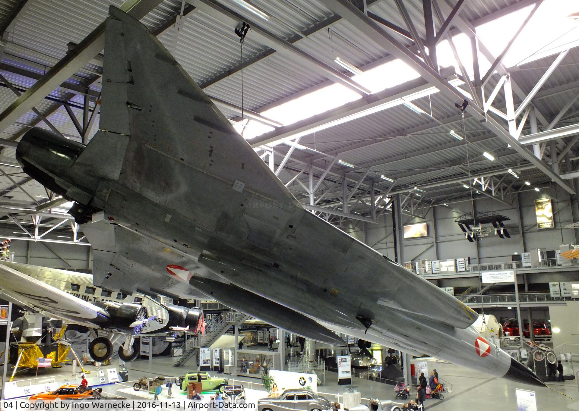 04, Saab J-35Oe MkII Draken C/N 35-1404, SAAB J35Oe Mk II Draken at the Technik-Museum, Speyer