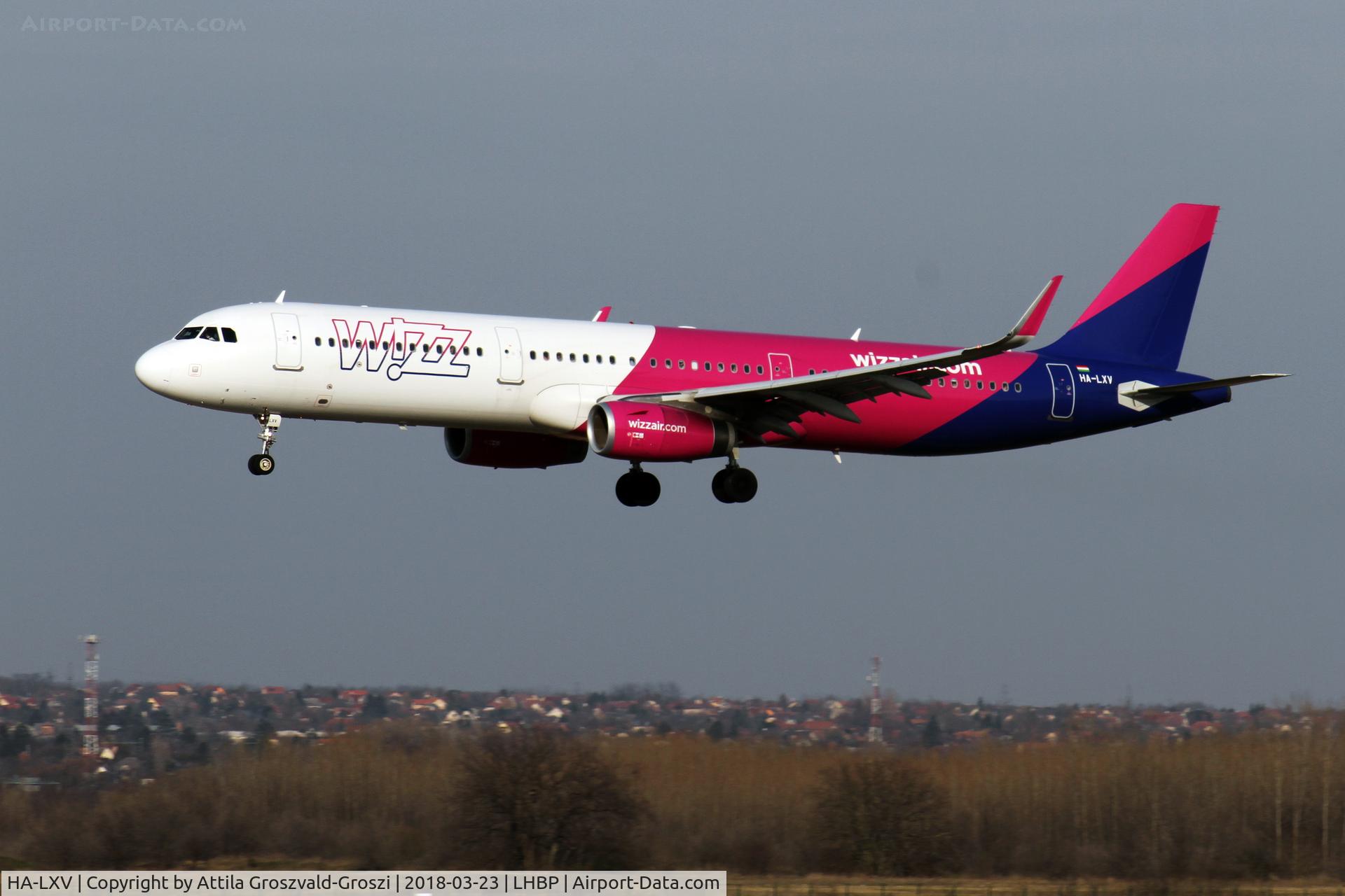 HA-LXV, 2017 Airbus A321-200 C/N 7826, Budapest Ferihegy International Airport, Hungary