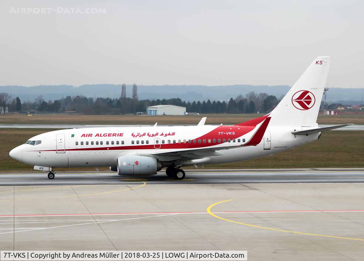 7T-VKS, 2016 Boeing 737-7D6C C/N 61340, Arrived from Algier.
