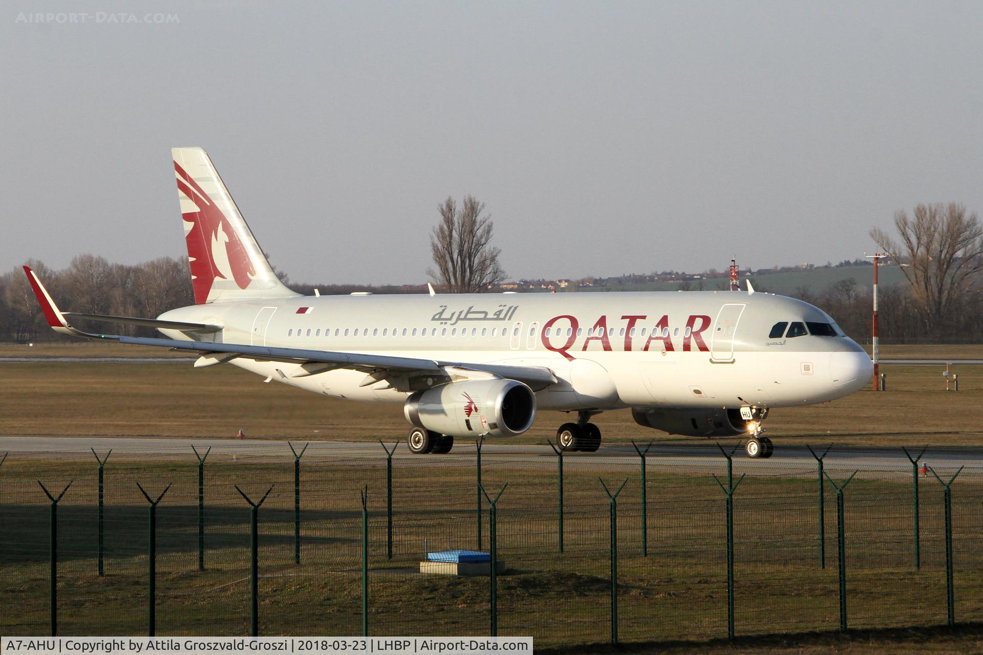 A7-AHU, 2012 Airbus A320-232 C/N 5127, Budapest Ferihegy International Airport, Hungary