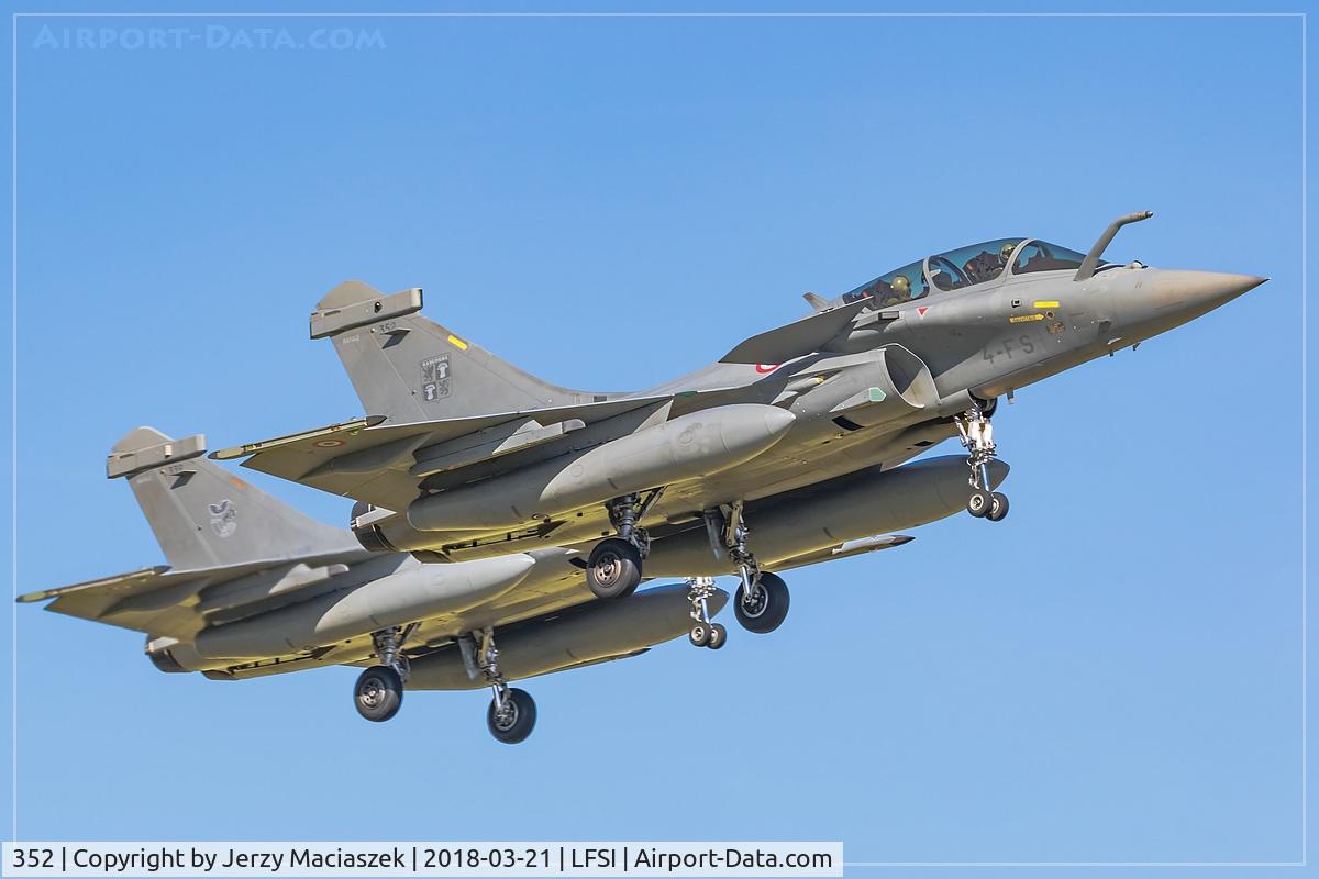 352, Dassault Rafale B C/N 352, 352 (4-FS), Dassault Rafale B, c/n: 352