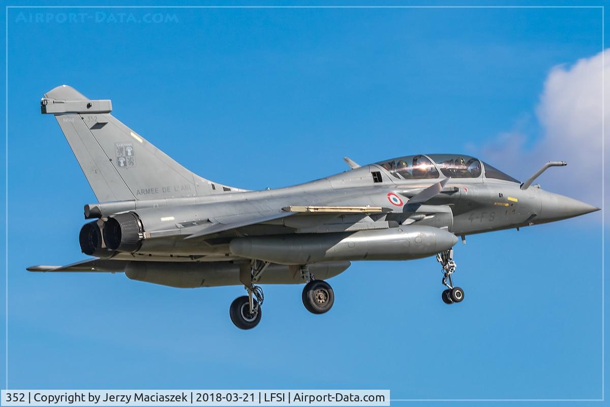 352, Dassault Rafale B C/N 352, 352 (4-FS), Dassault Rafale B, c/n: 352