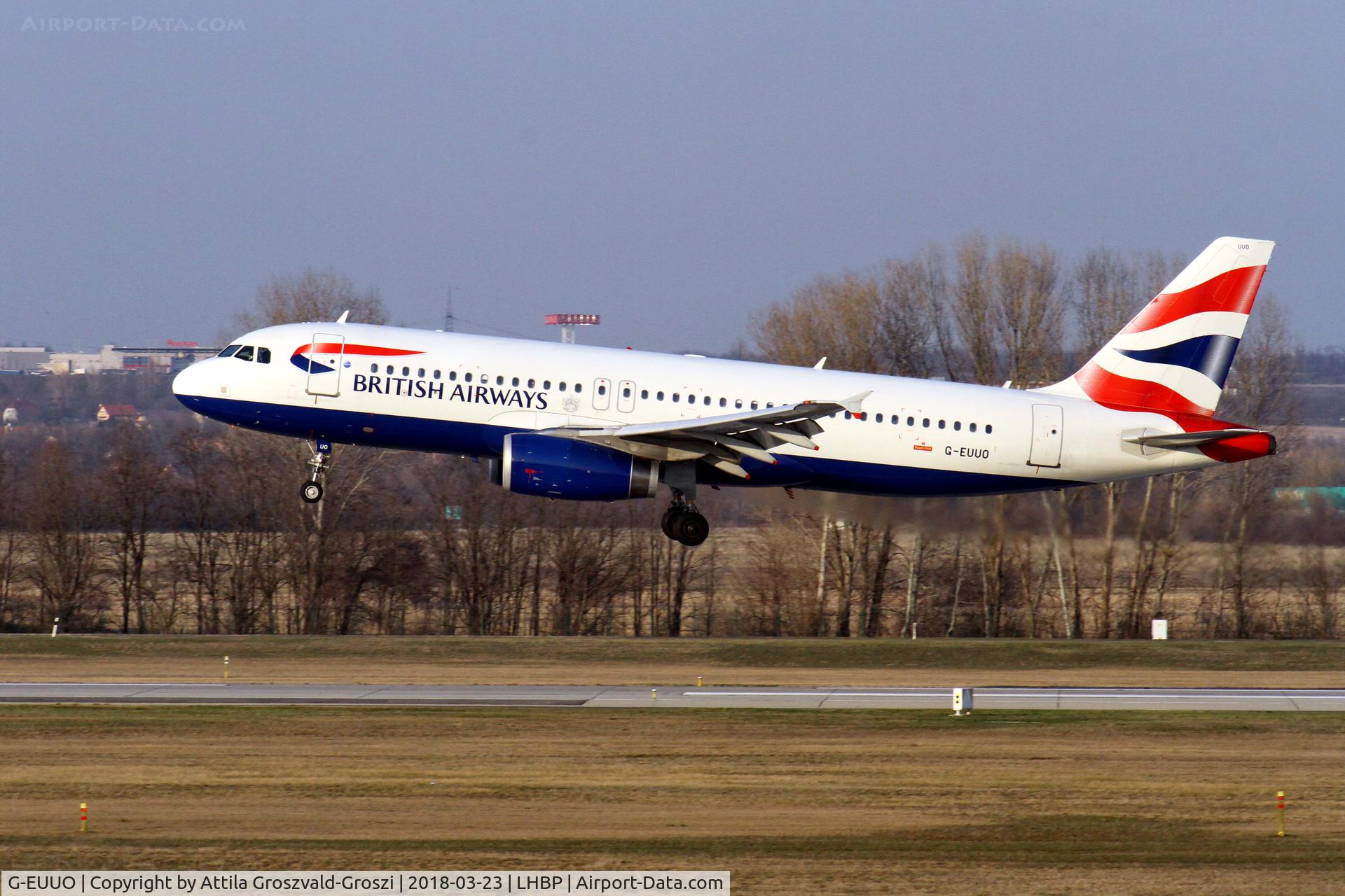 G-EUUO, 2003 Airbus A320-232 C/N 1958, Budapest Ferihegy International Airport, Hungary