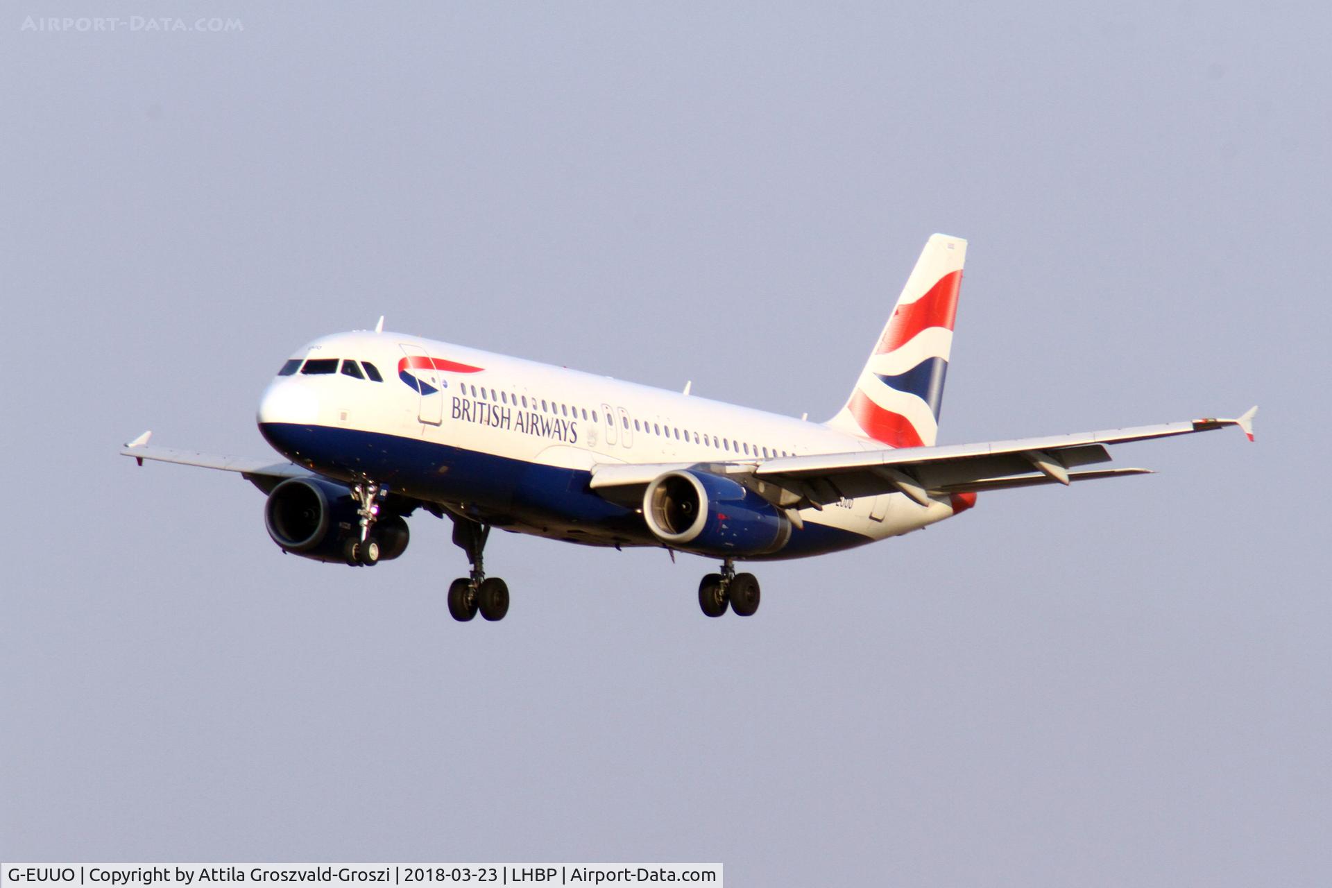 G-EUUO, 2003 Airbus A320-232 C/N 1958, Budapest Ferihegy International Airport, Hungary