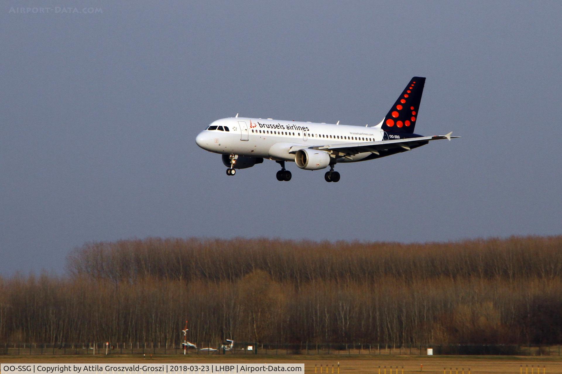 OO-SSG, 2000 Airbus A319-112 C/N 1160, Budapest Ferihegy International Airport, Hungary