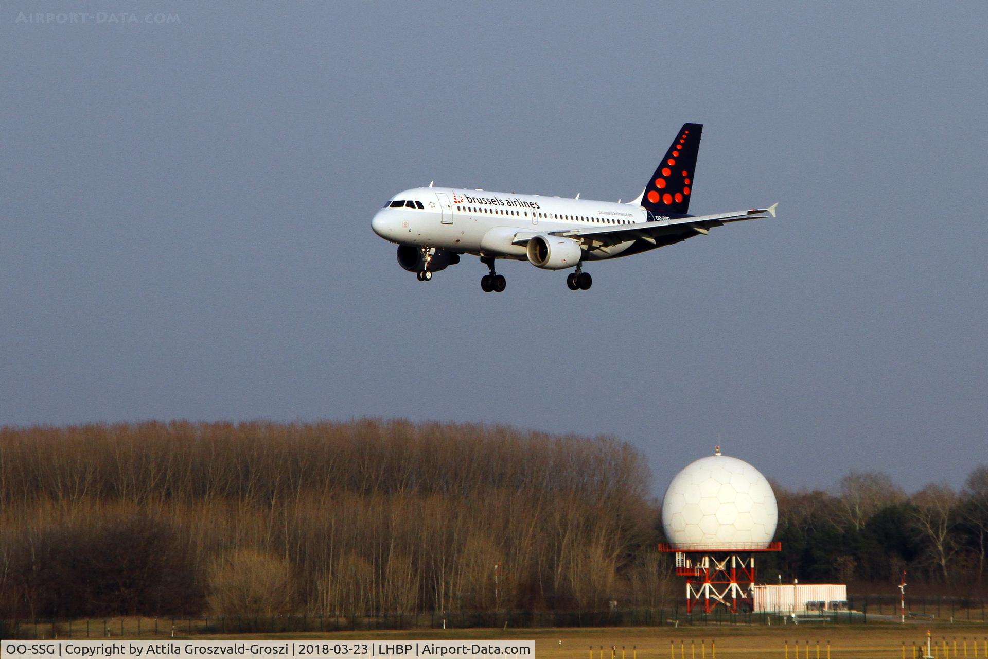 OO-SSG, 2000 Airbus A319-112 C/N 1160, Budapest Ferihegy International Airport, Hungary