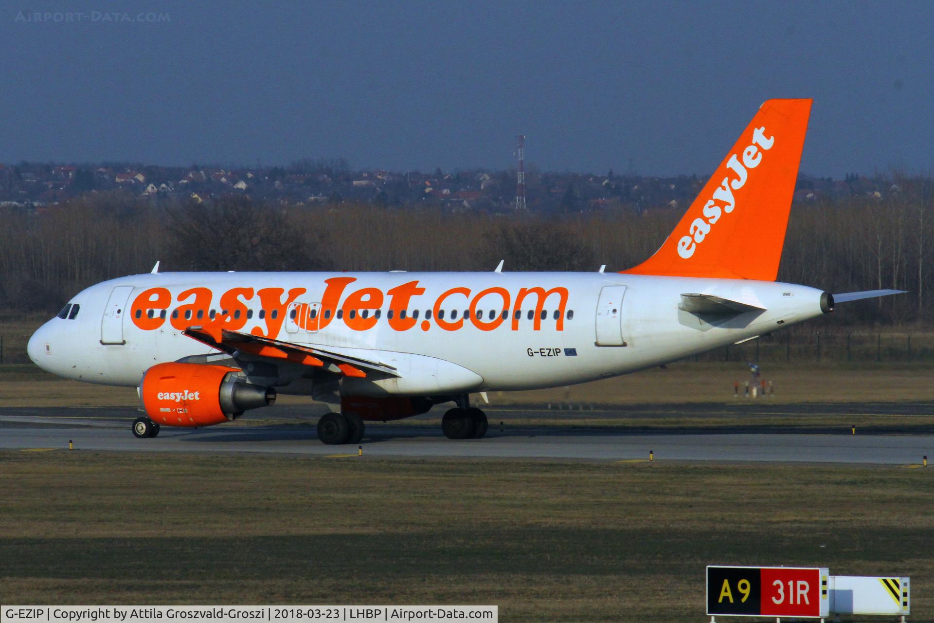 G-EZIP, 2005 Airbus A319-111 C/N 2514, Budapest Ferihegy International Airport, Hungary