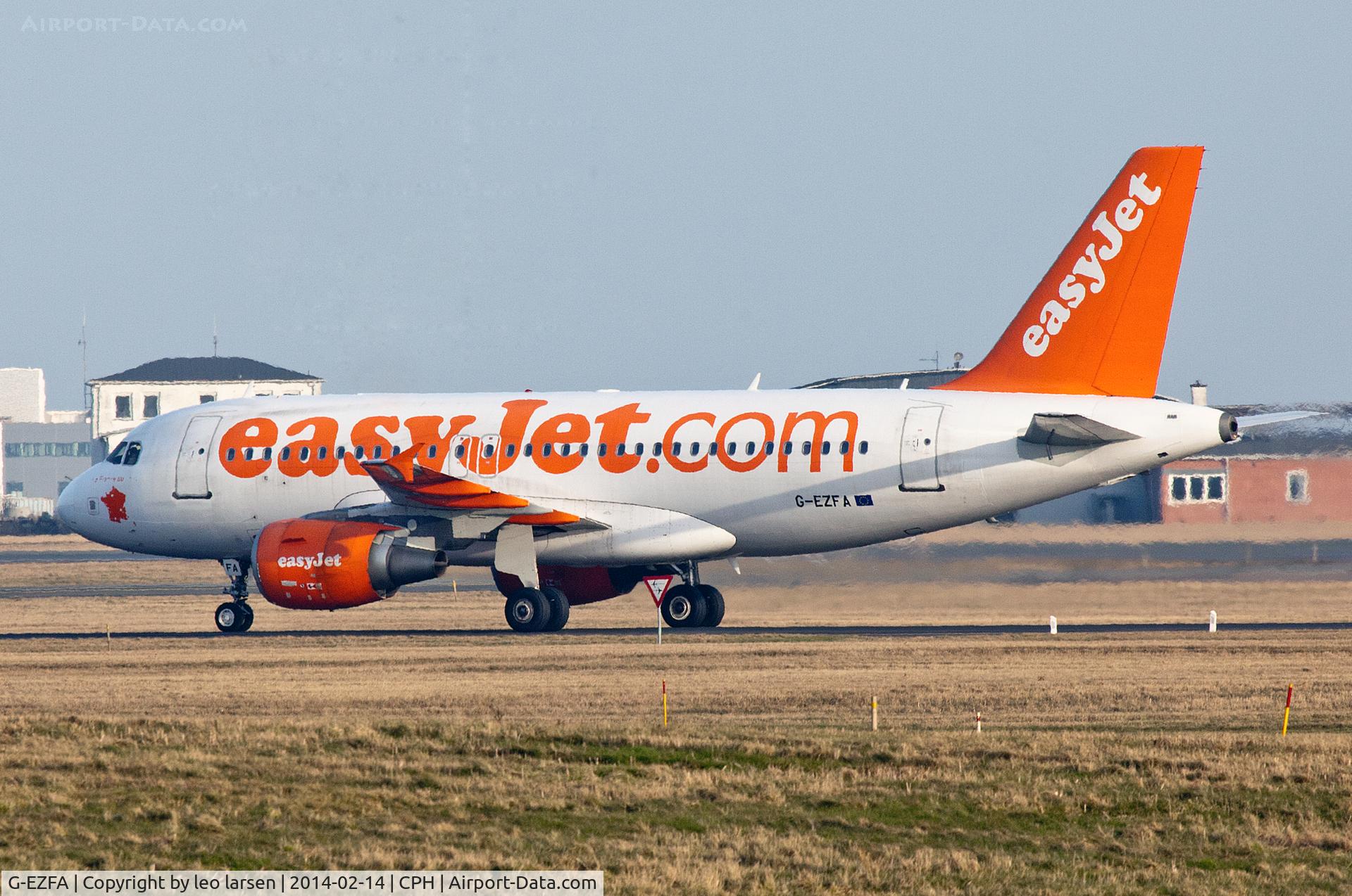 G-EZFA, 2009 Airbus A319-111 C/N 3788, Copenhagen 14.2.2014
