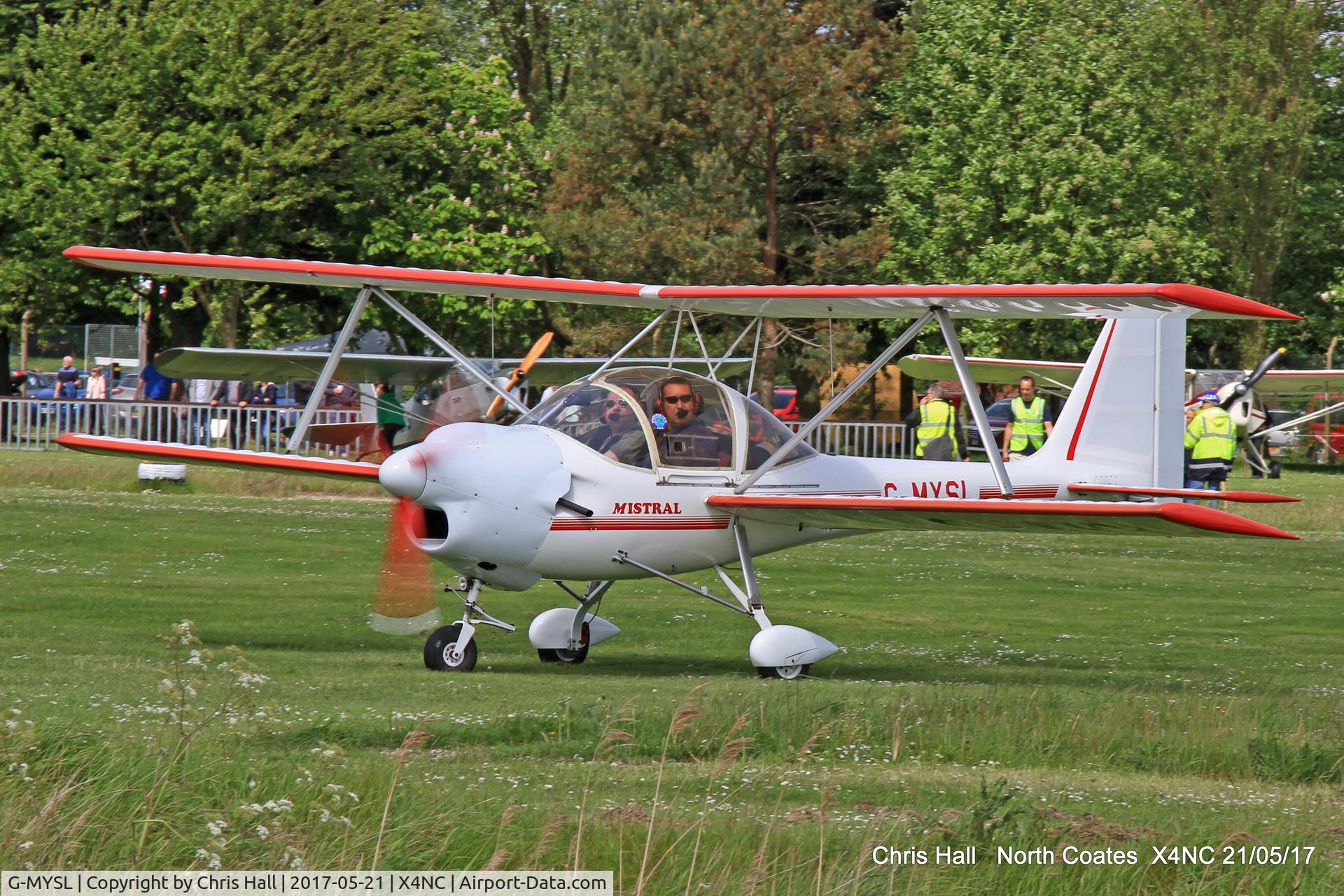G-MYSL, 1988 Aviasud Mistral C/N BMAA/HB/007, North Coates Summer fly in