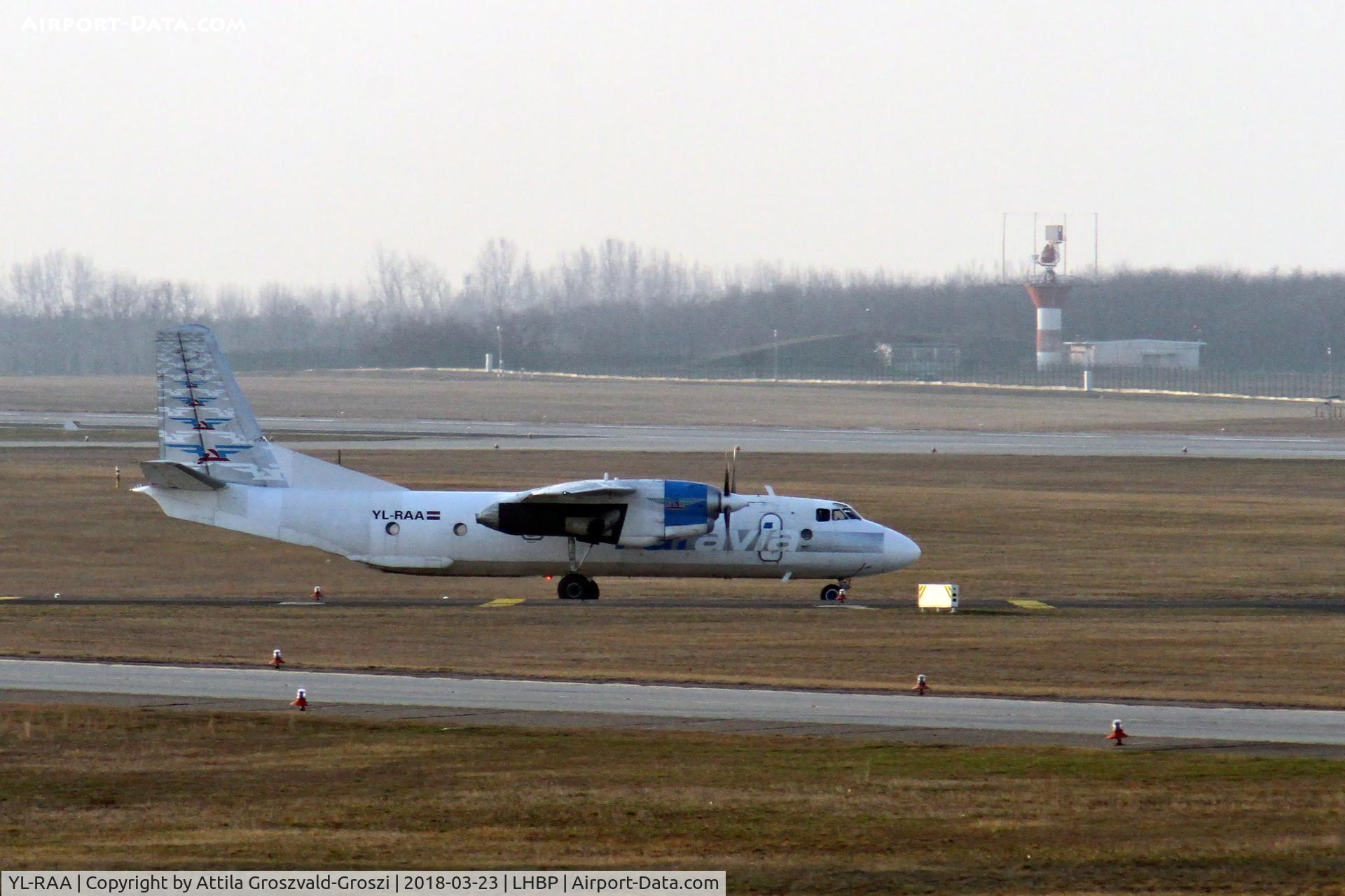 YL-RAA, 1981 Antonov An-26B C/N 11206, Budapest Ferihegy International Airport, Hungary