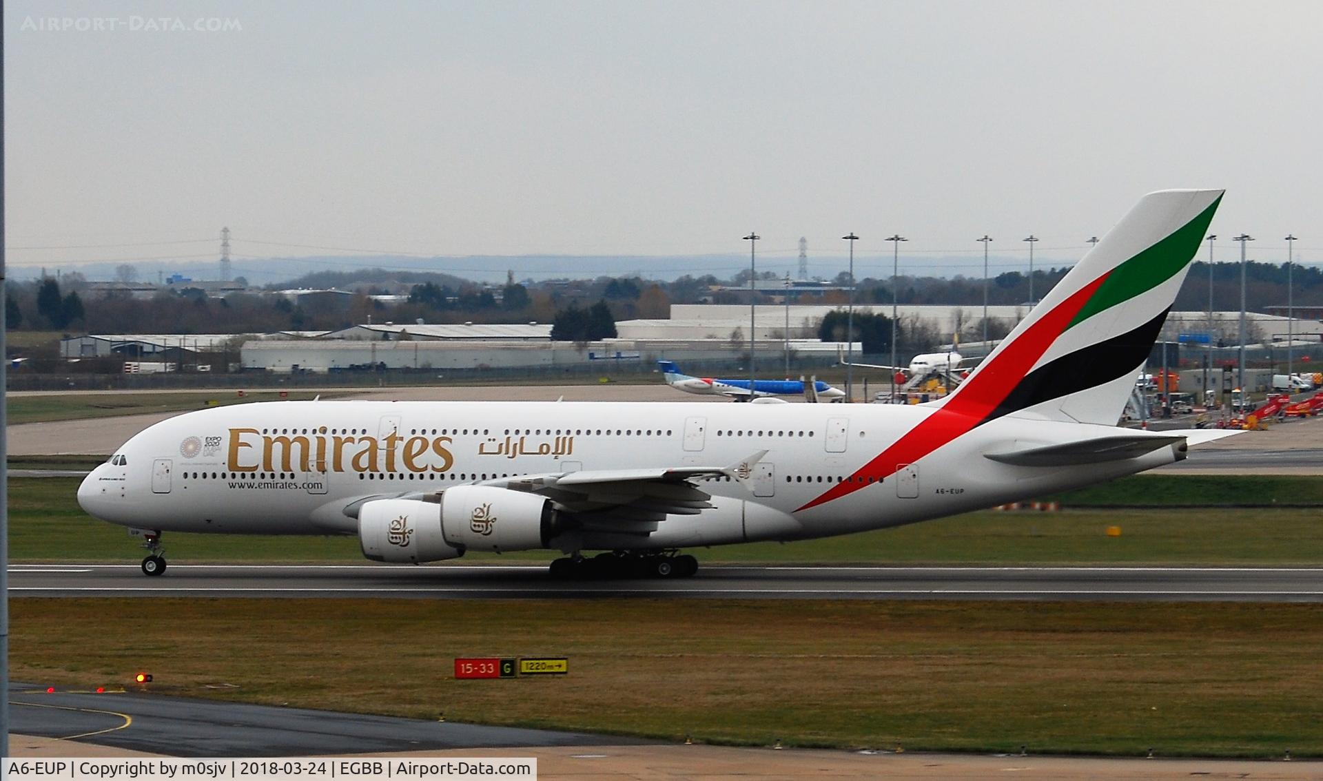 A6-EUP, 2016 Airbus A380-842 C/N 228, From Freeport Car Park
