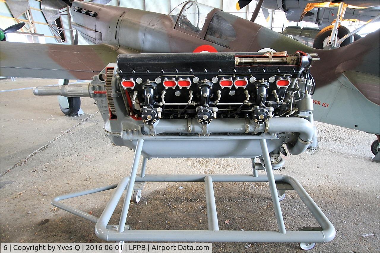 6, Dewoitine D.520 C/N 862, Hispano-suiza-Avia 12Y-31 engine, model fitted on Dewoitine D.520, Air & Space Museum Paris-Le Bourget (LFPB)