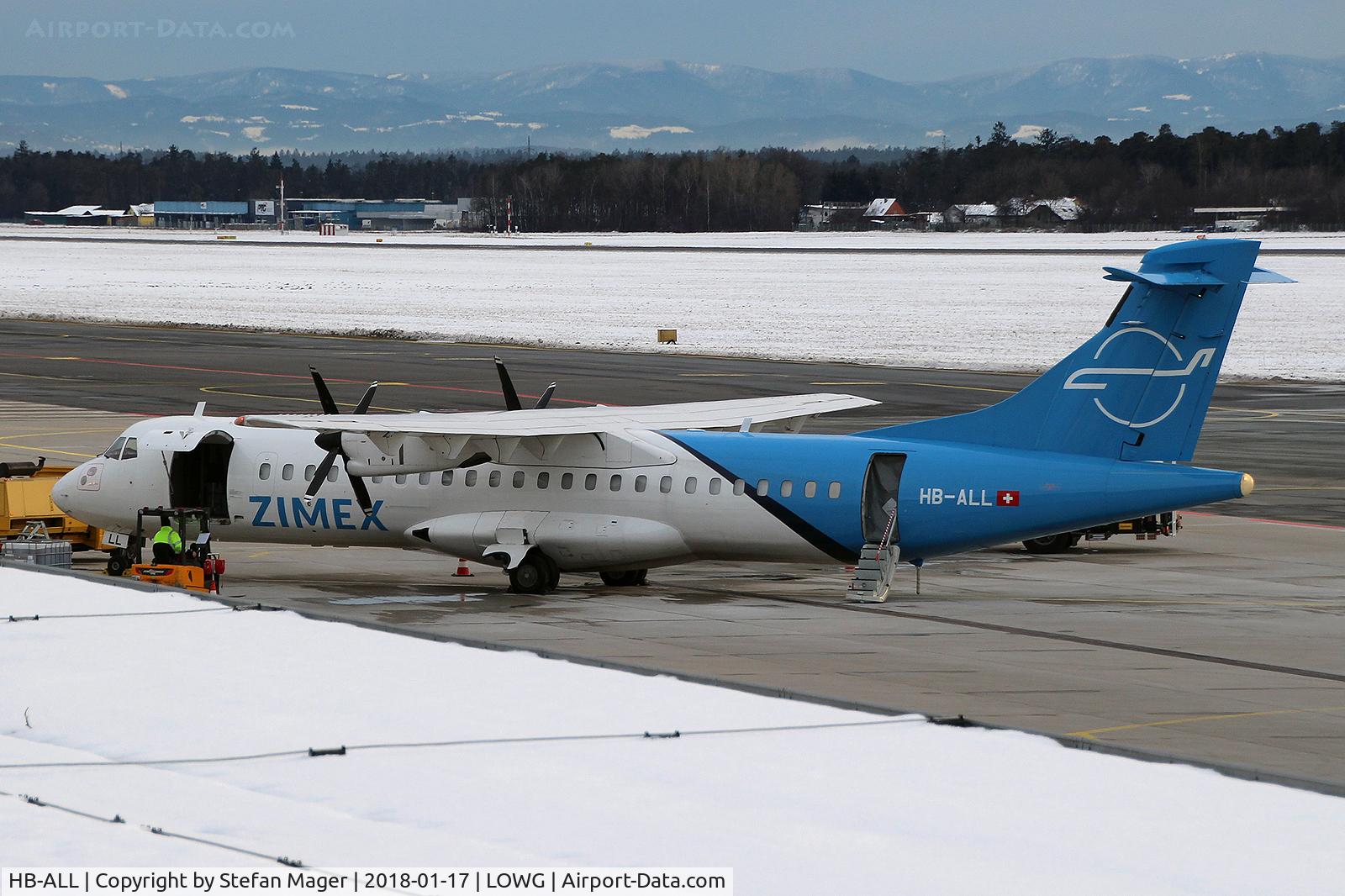 HB-ALL, 1994 ATR 72-202F C/N 411, ZIMEX Aviation ATR-72-200F @GRZ