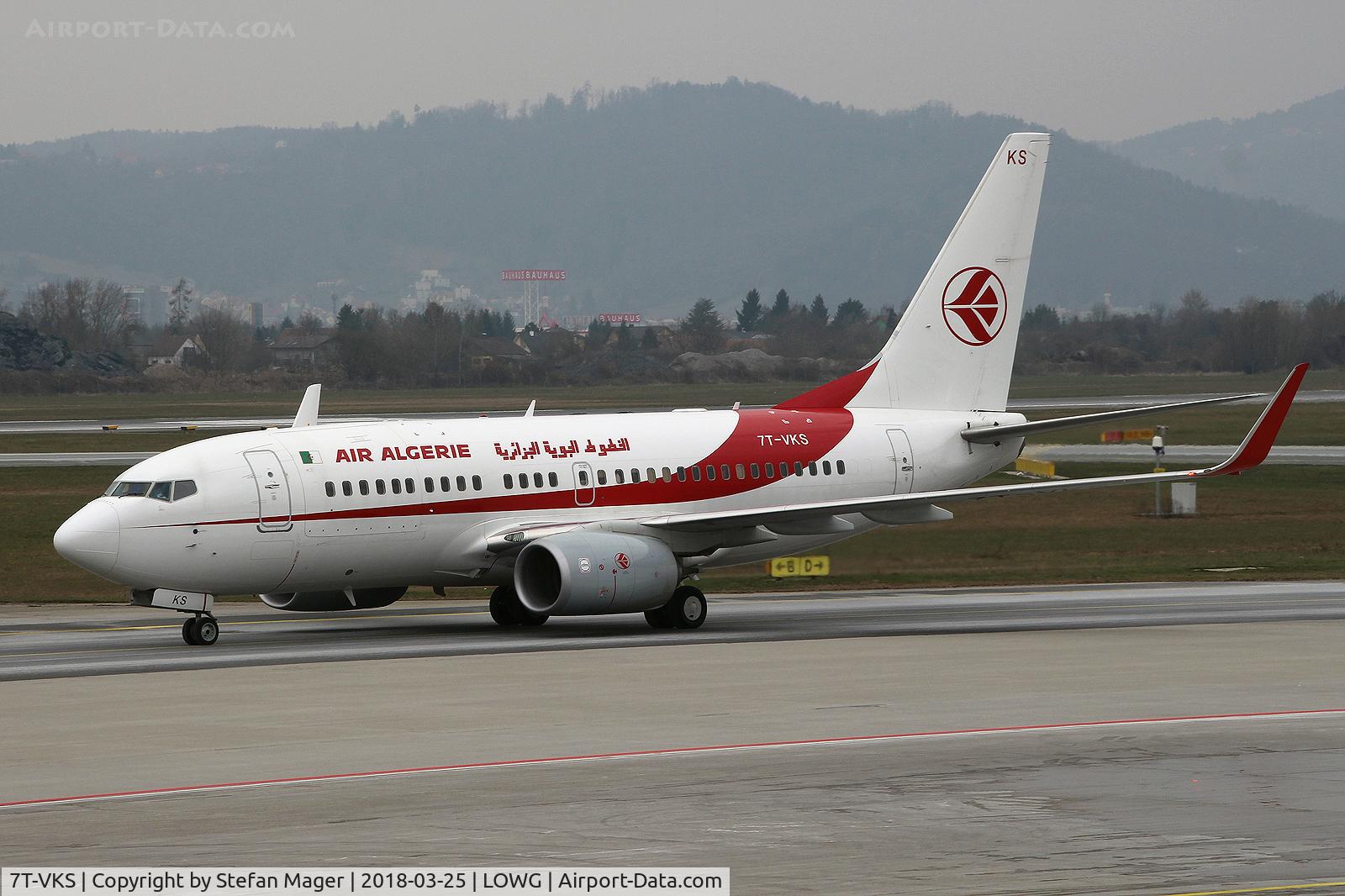 7T-VKS, 2016 Boeing 737-7D6C C/N 61340, Air Algerie B.737-700C @GRZ
