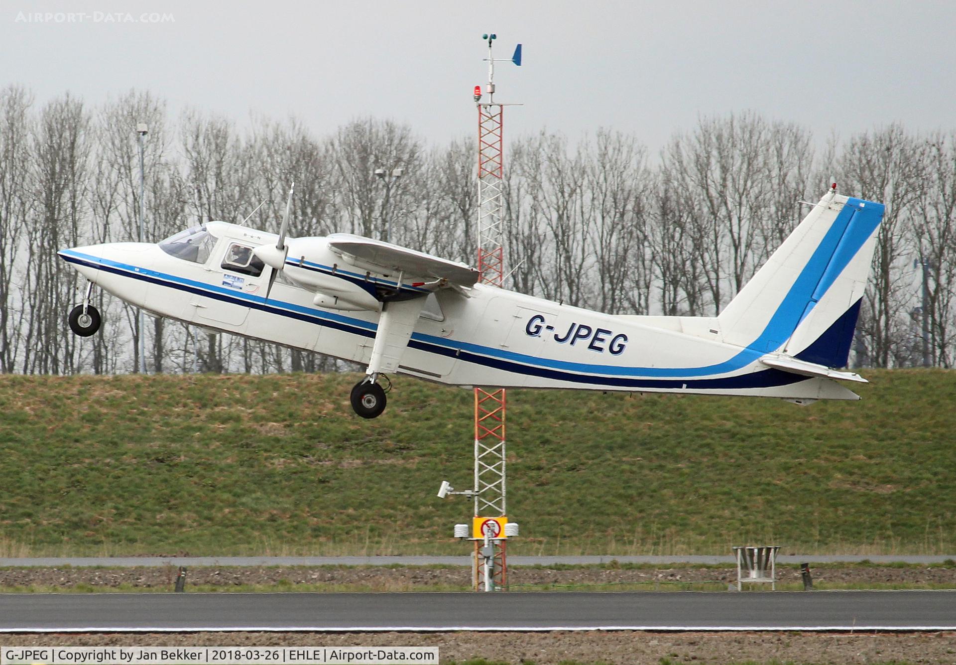 G-JPEG, 1976 Britten-Norman BN-2A-20 Islander C/N 541, lelystad Airport departing