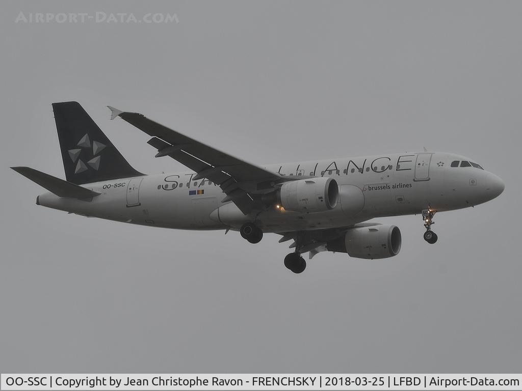 OO-SSC, 1999 Airbus A319-112 C/N 1086, Brussels Airlines (Star Alliance Livery) 3555
