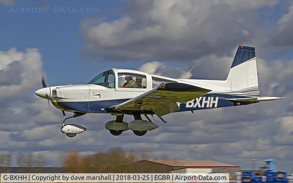 G-BXHH, 1976 Grumman American AA-5A Cheetah C/N AA5A-0105, arrival
