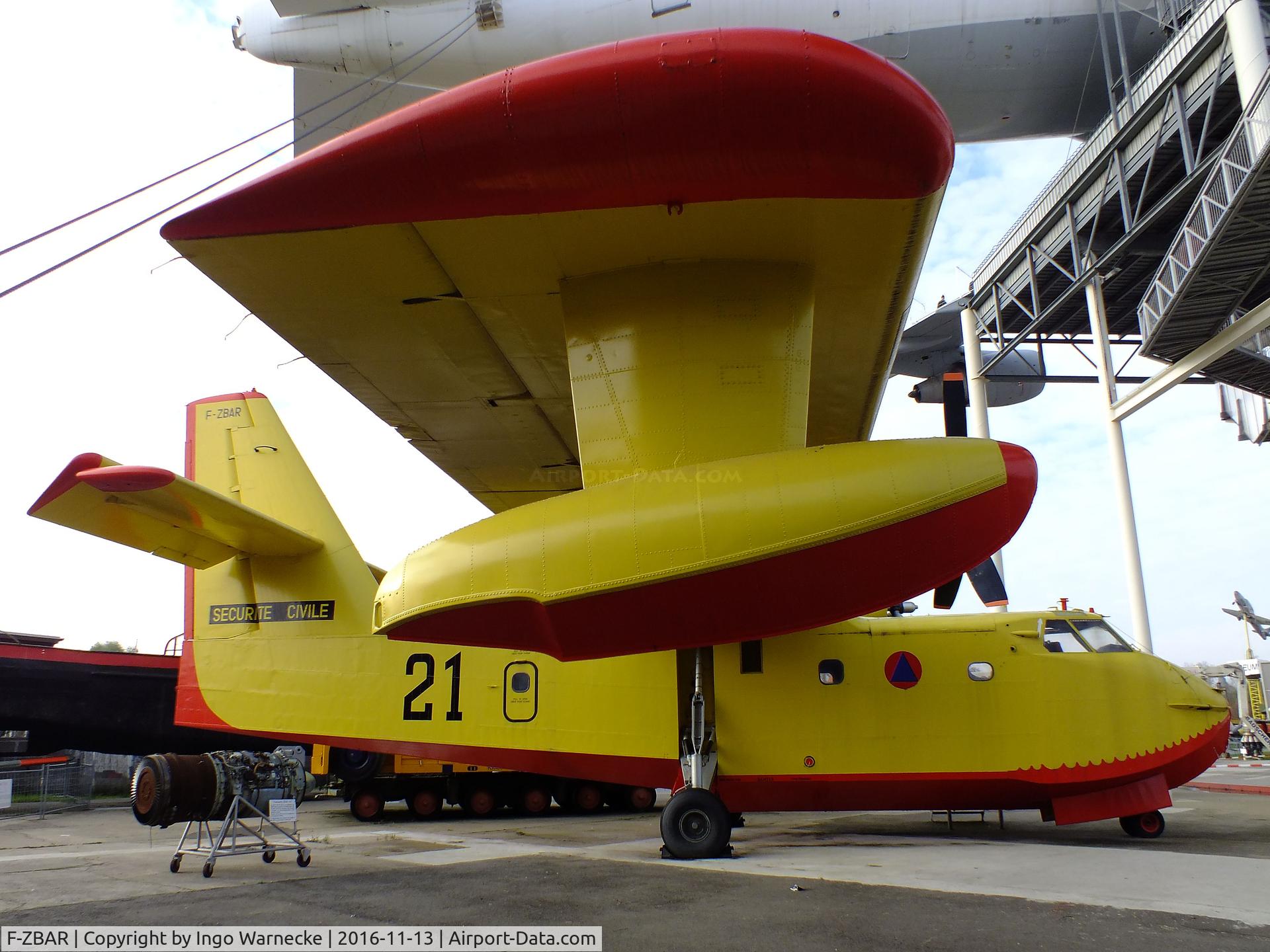 F-ZBAR, Canadair CL-215-I (CL-215-1A10) C/N 1021, Canadair CL-215-I at the Technik-Museum, Speyer