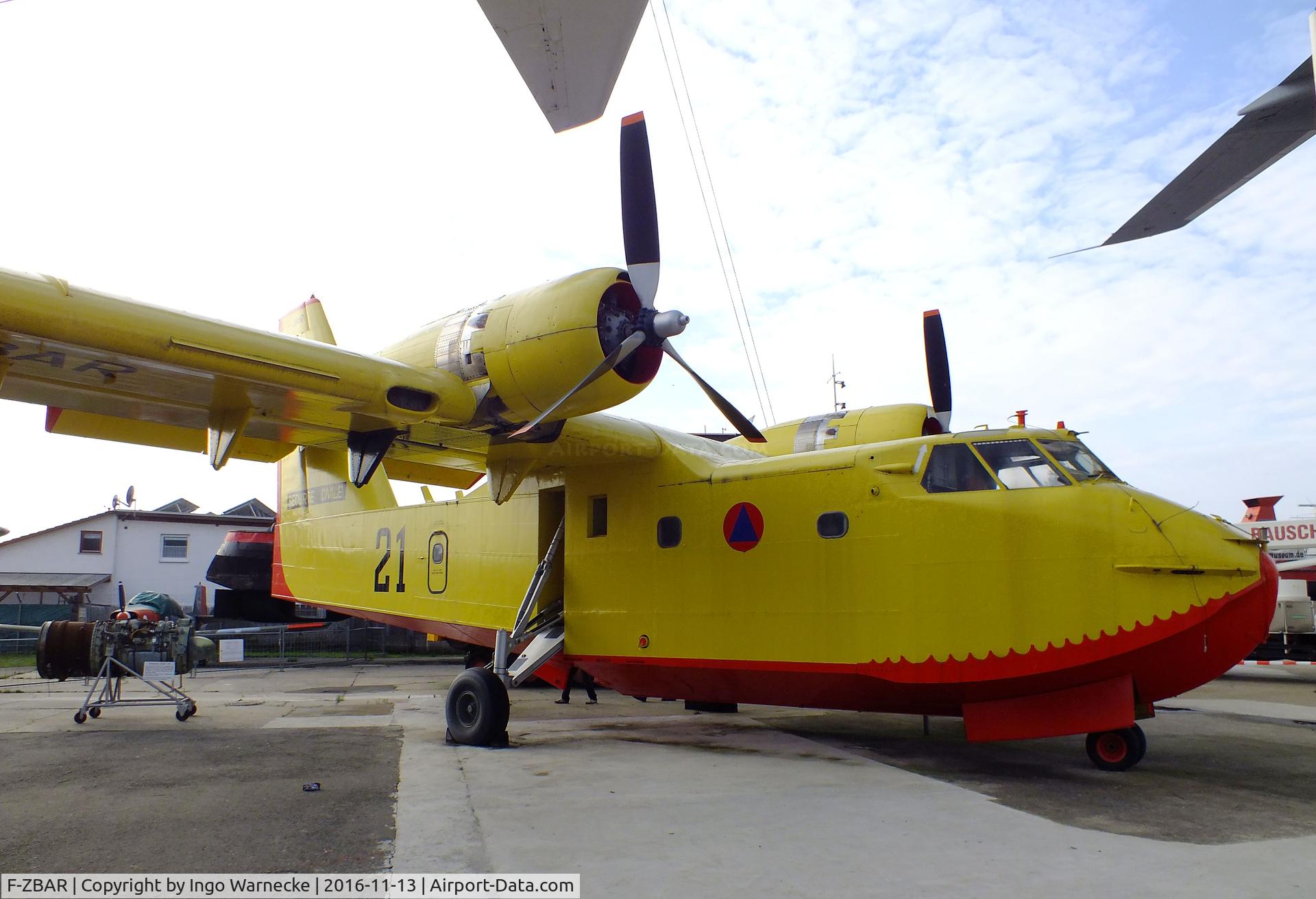 F-ZBAR, Canadair CL-215-I (CL-215-1A10) C/N 1021, Canadair CL-215-I at the Technik-Museum, Speyer