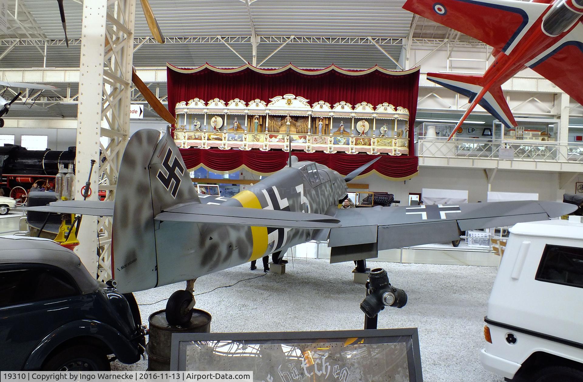 19310, Messerschmitt Bf-109G-4 C/N Not found 19310, Messerschmitt Bf 109G-4 at the Technik-Museum, Speyer