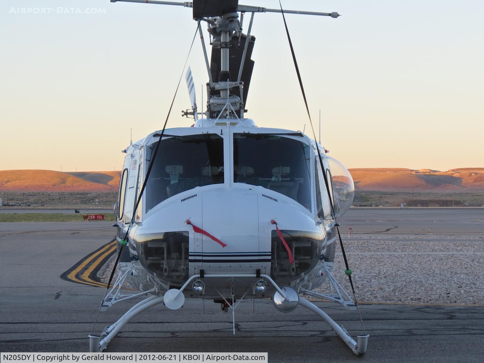 N205DY, 1978 Bell 205A-1 C/N 30282, Early morning on the ramp.